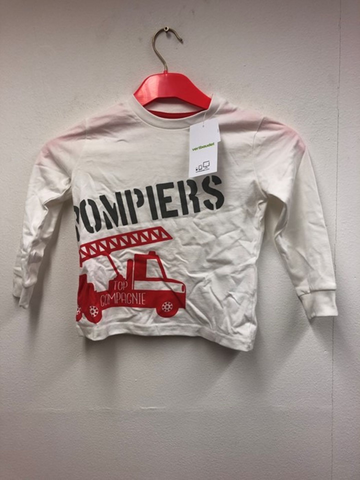 1 POMPIERS LONG SLEEVE TOP / SIZE 4YRS (VIEWING HI