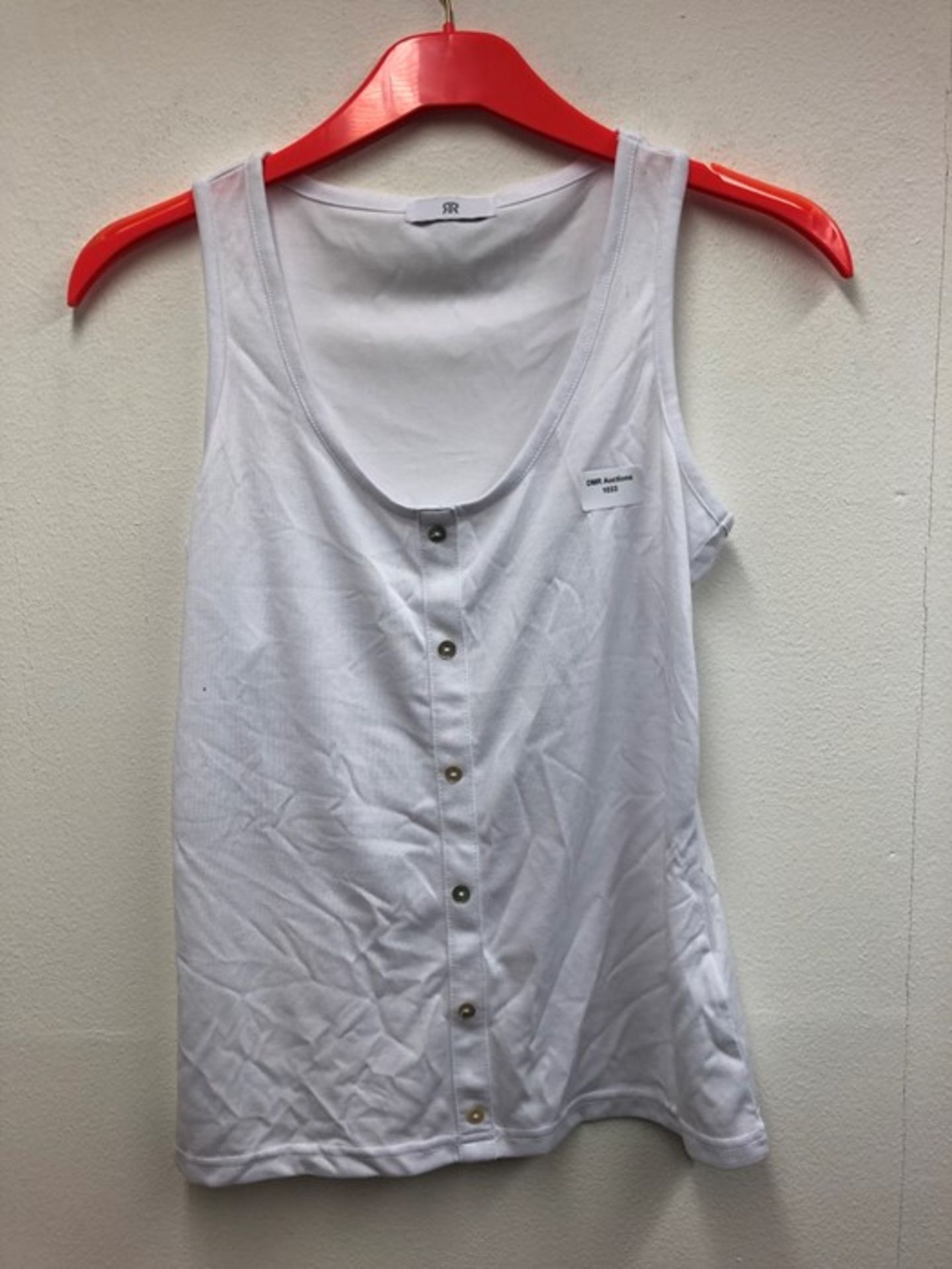 1 LA REDOUTE SLEEVLESS TOP IN WHITE / SIZE SMALL (