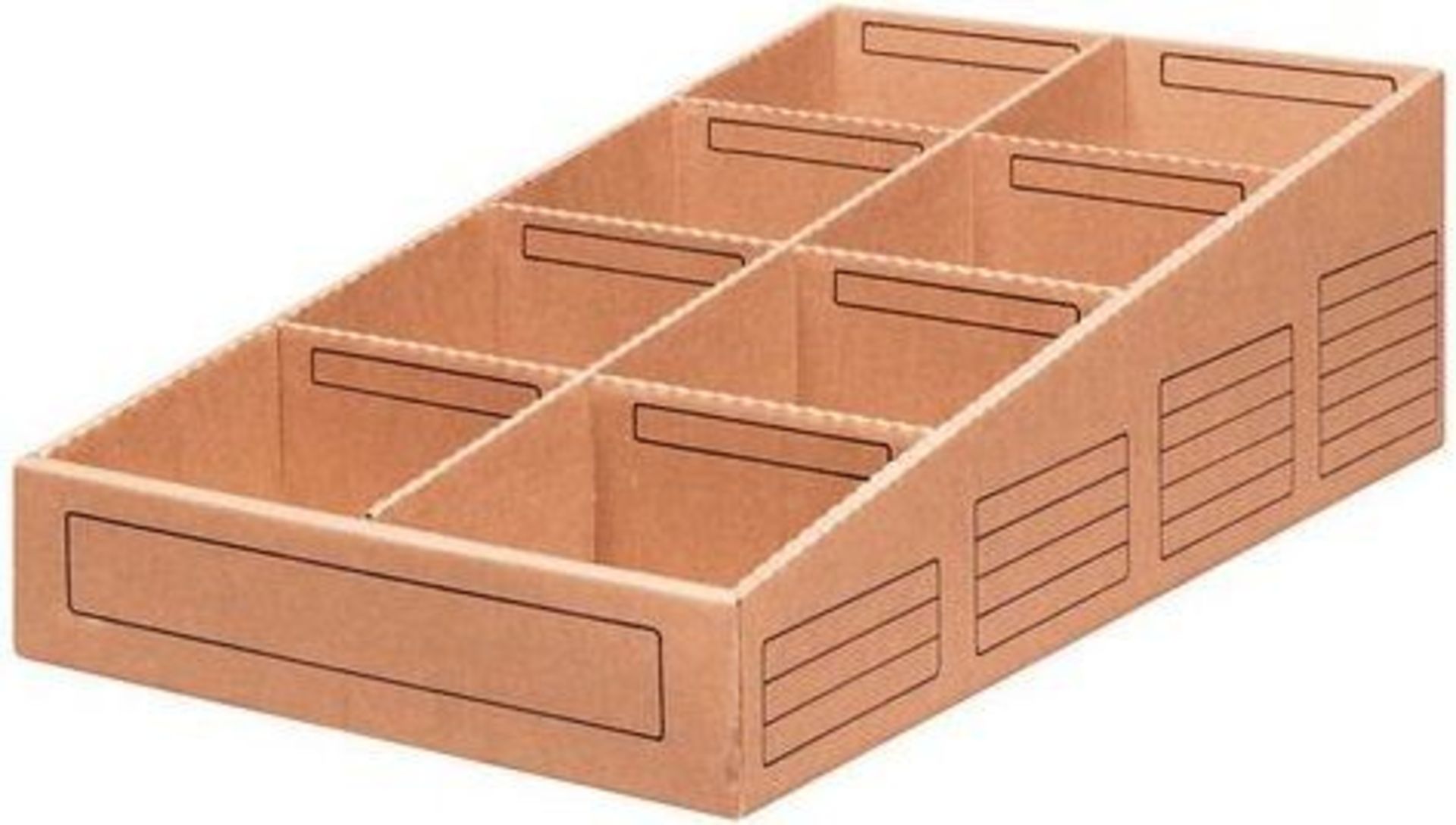 1 LOT TO CONTAIN 10 AS NEW PRESSEL 8 SECTION LAGERSICHTENBOXEN BOXES / P/N 91 / RRP £180.00 (VIEWING