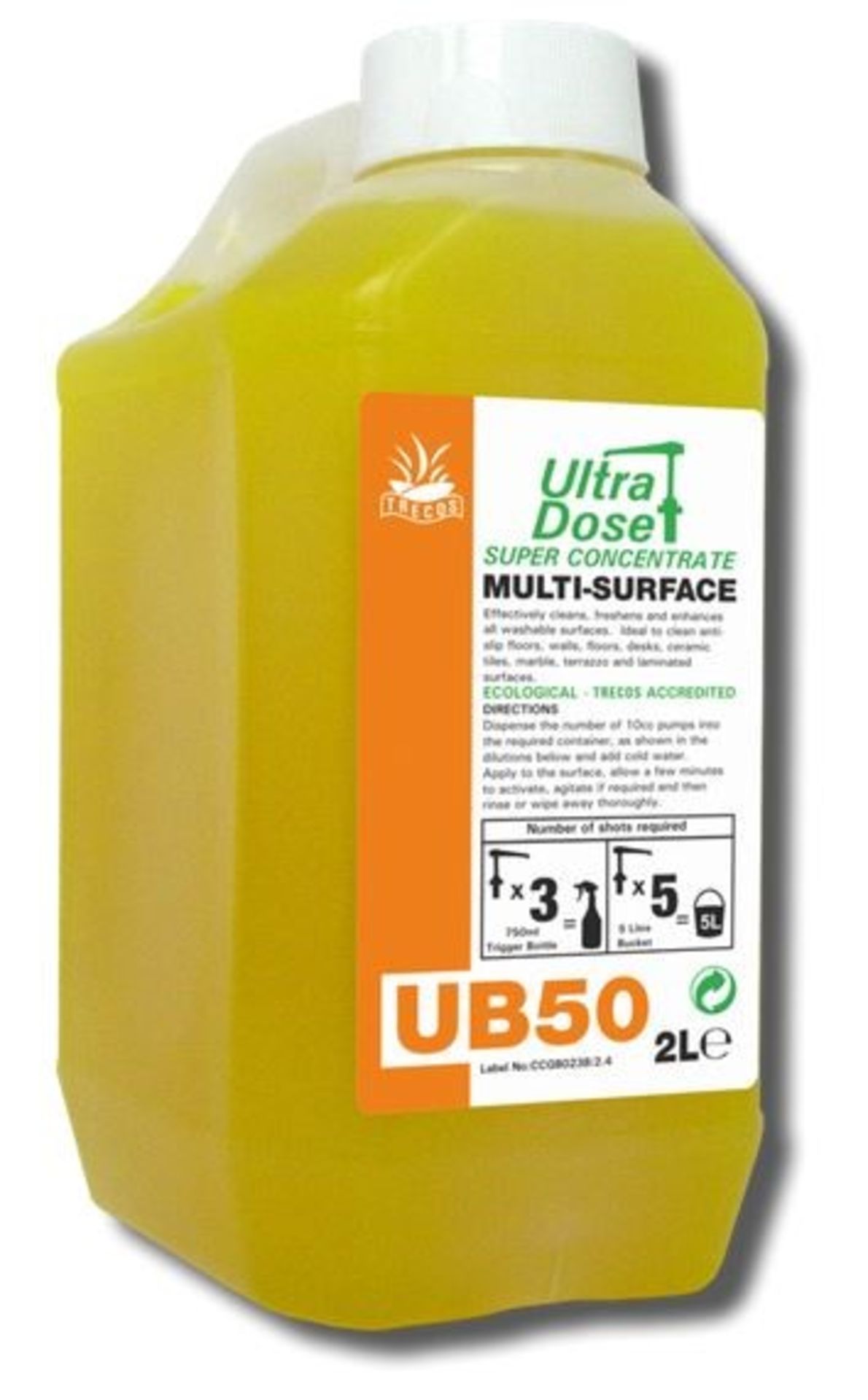 1 BOX OF 4 UB50 MULTI SURFACE ULTRABLEND SUPER CONCENTRATE 2L BOTTLES - P/N 171 / RRP £54.96 (