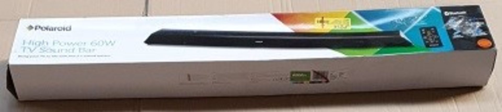 1 BOXED POLAROID HIGH POWER 60W TV SOUND BAR / RRP £59.00 - BL -3781 (VIEWING HIGHLY RECOMMENDED)