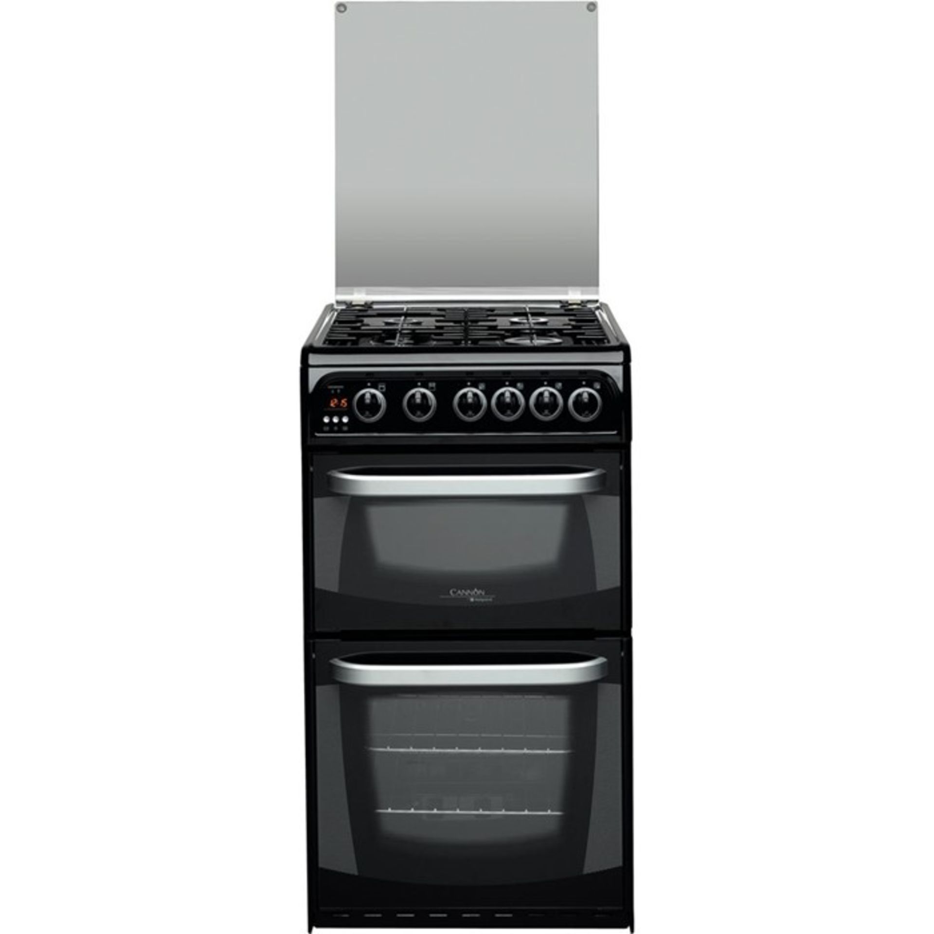 1 GRADE A HOTPOINT CANNON CH50GCIK.0 COOKER IN BLACK / RRP £469.99 (VIEWING HIGHLY RECOMMENDED)