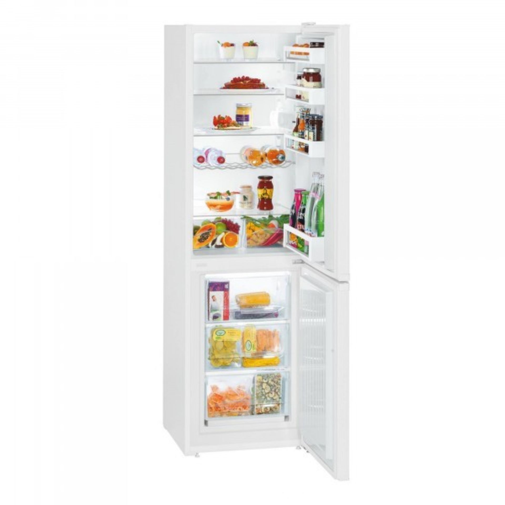 1 GRADE C LIEBHERR CU3331 60/40 FROST FREE FRIDGE FREEZER IN WHITE / RRP £479.00 (VIEWING HIGHLY