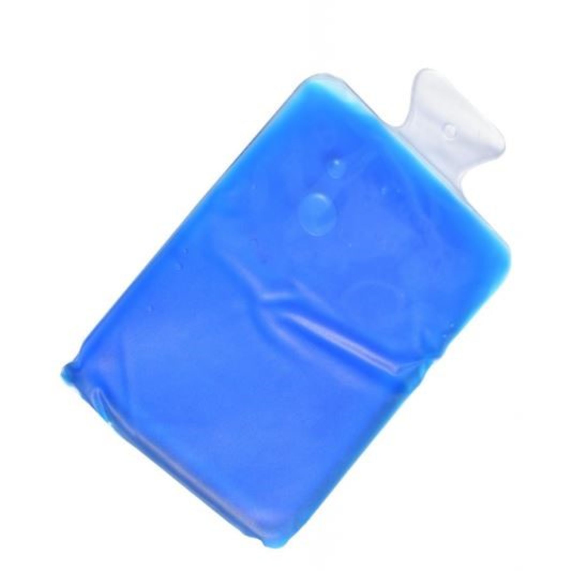 M : 1 LOT TO CONTAIN 6 REUSEABLE HOT AND COLD GEL PACKS - HOT WATER BOTTLE SHAPED IN BLUE / RRP £