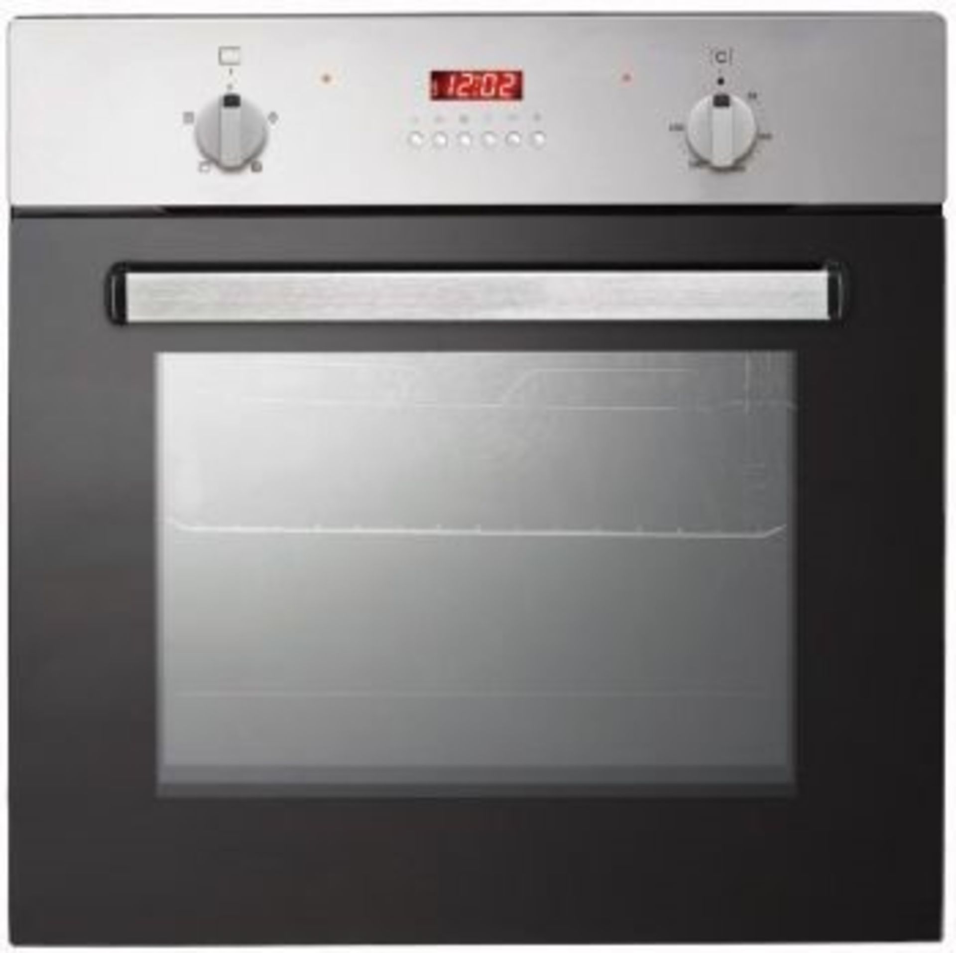 1 GRADE C UNTESTED AND UNBOXED HOTPOINT DD2544CIX DOUBLE OVEN, TRANSPORT IMPACT TO FRONT, SIDE AND
