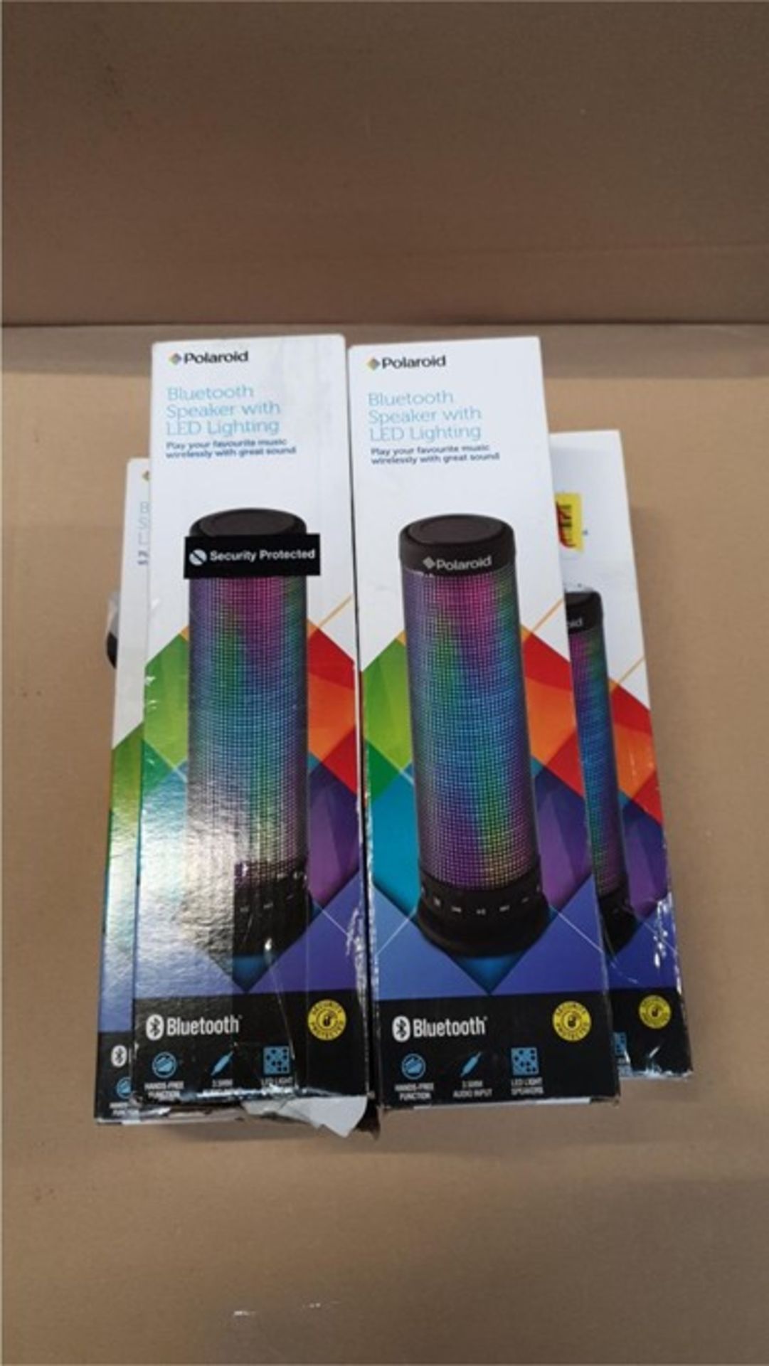 1 LOT TOP CONTAIN 5 BOXED POLAROID BLUETOOTH SPEAKER WITH LED LIGHTENING - BL - 5632 / RRP £94.95 ( - Image 2 of 2