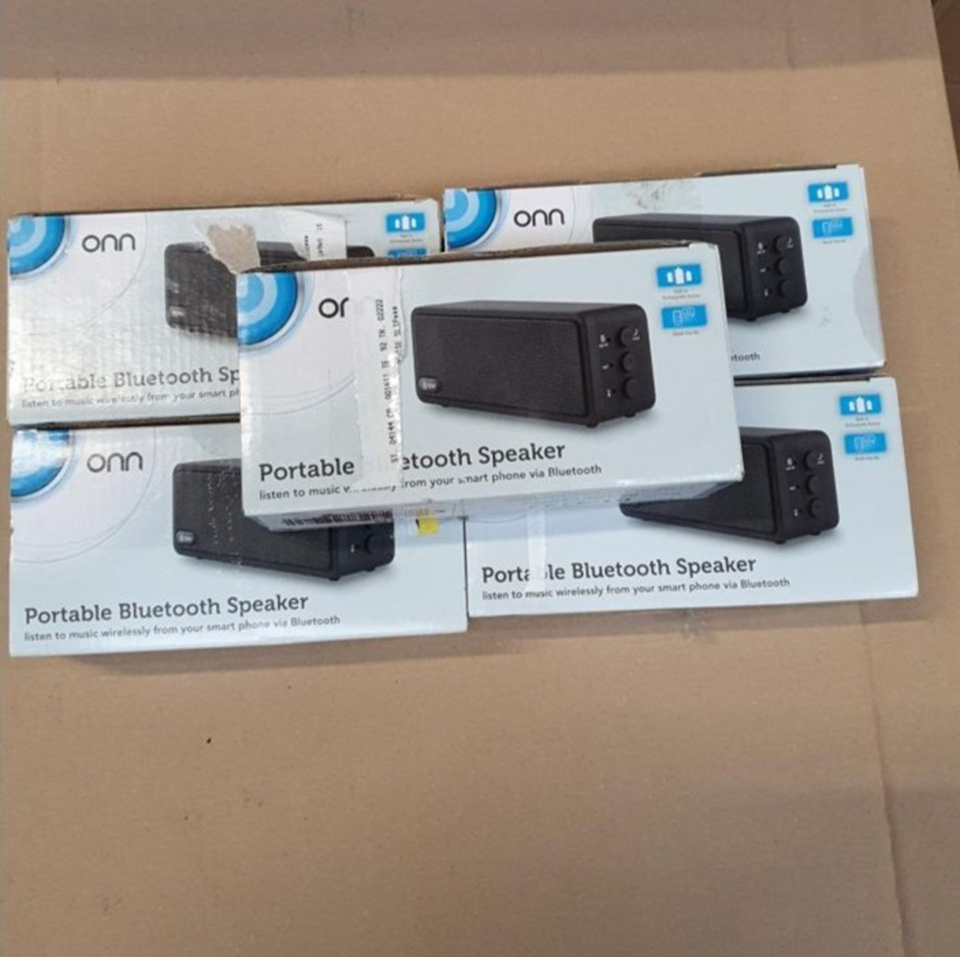 1 LOT TO CONTAIN 5 BOXED ONN BLUETOOTH SPEAKERS IN BLACK - BL 5632 / RRP £74.95 (VIEWING HIGHLY - Image 2 of 2