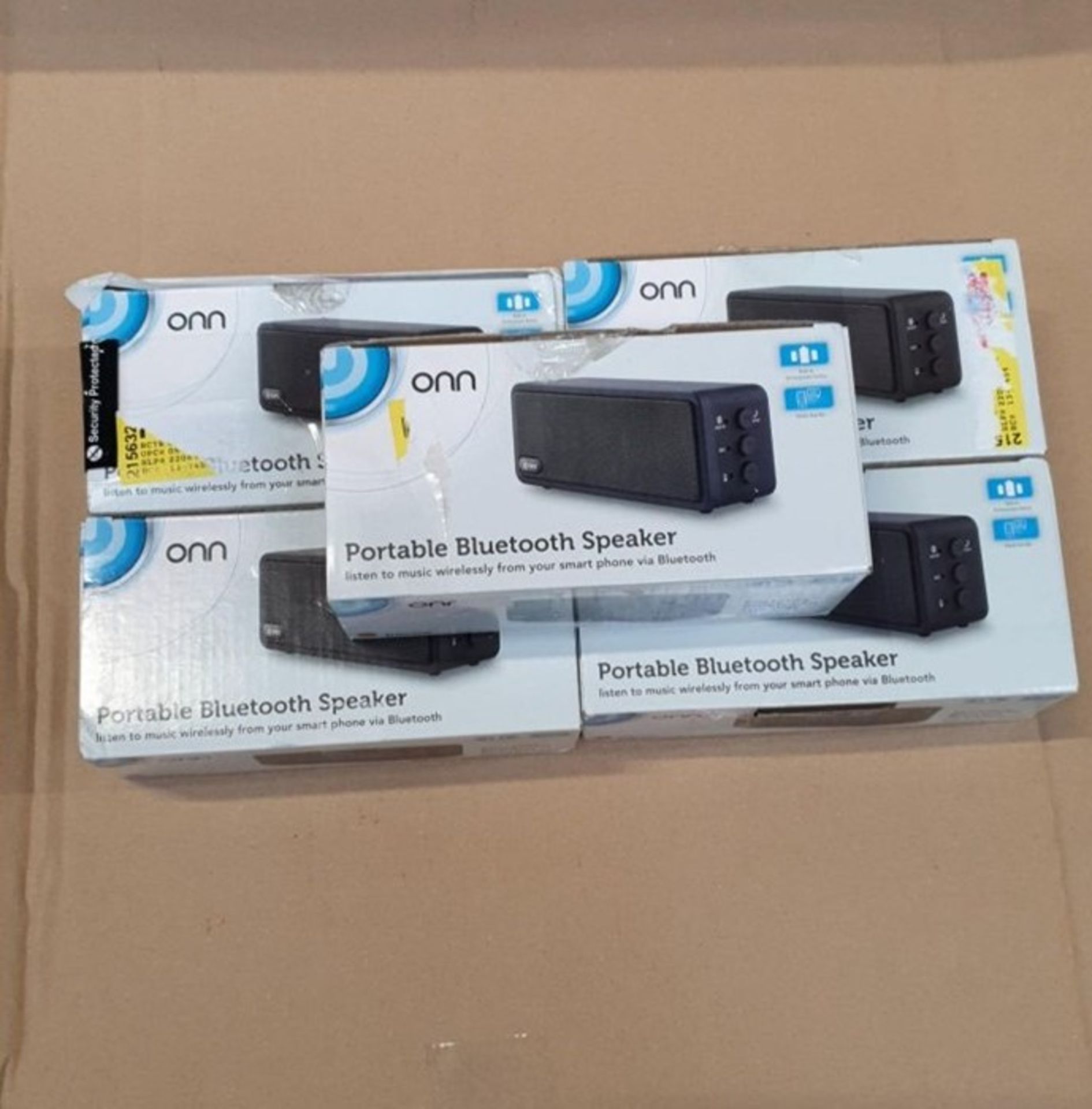 1 LOT TO CONTAIN 5 BOXED ONN BLUETOOTH SPEAKERS IN BLACK - BL 5632 / RRP £74.95 (VIEWING HIGHLY - Image 2 of 2