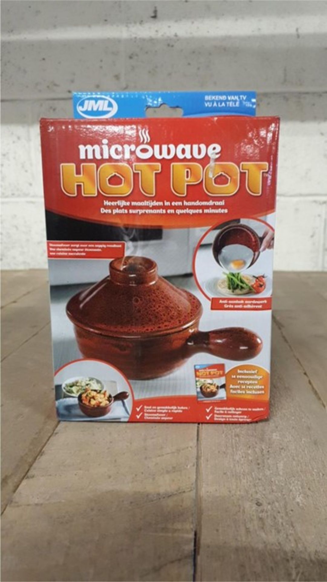 1 BOXED JML MICROWAVE HOTPOT CERAMIC POT (VIEWING HIGHLY RECOMMENDED)