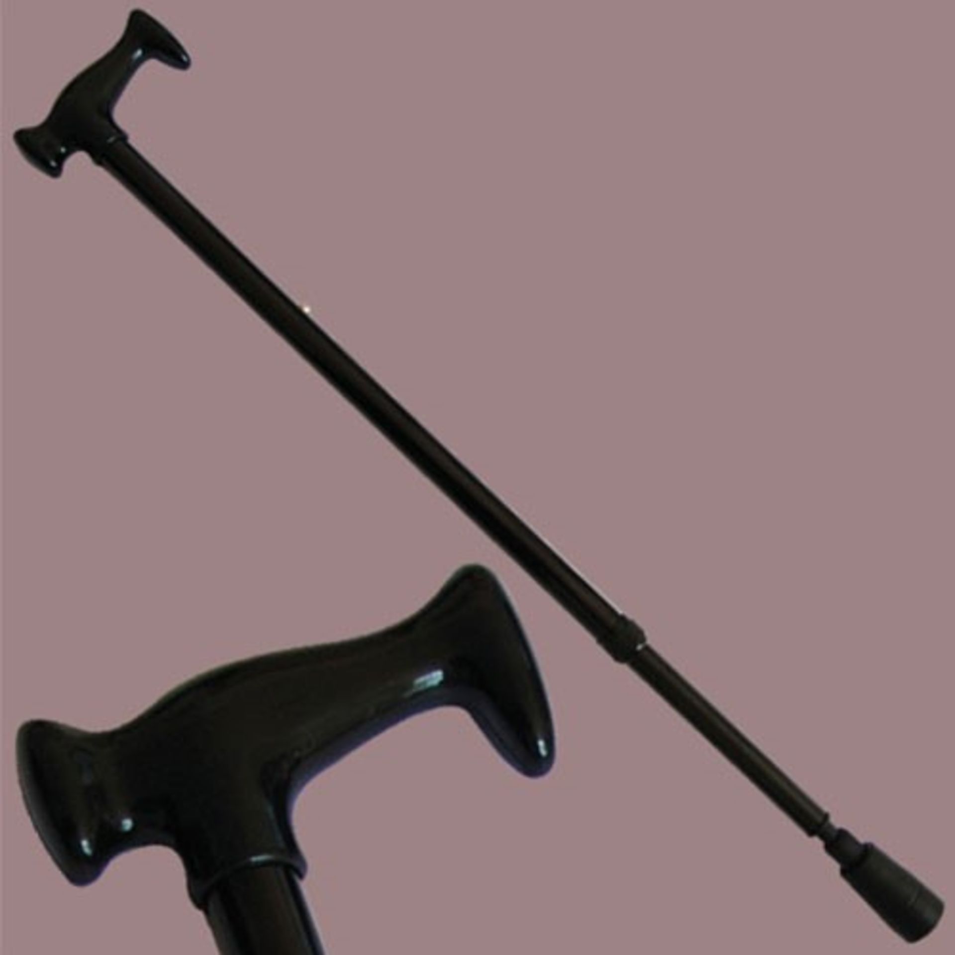 ME; 1 AS NEW PACKAGED SPRINGER CUSHIONED SHOCK ABSORBED WALKING STICK IN BLACK / RRP £26.00 (VIEWING