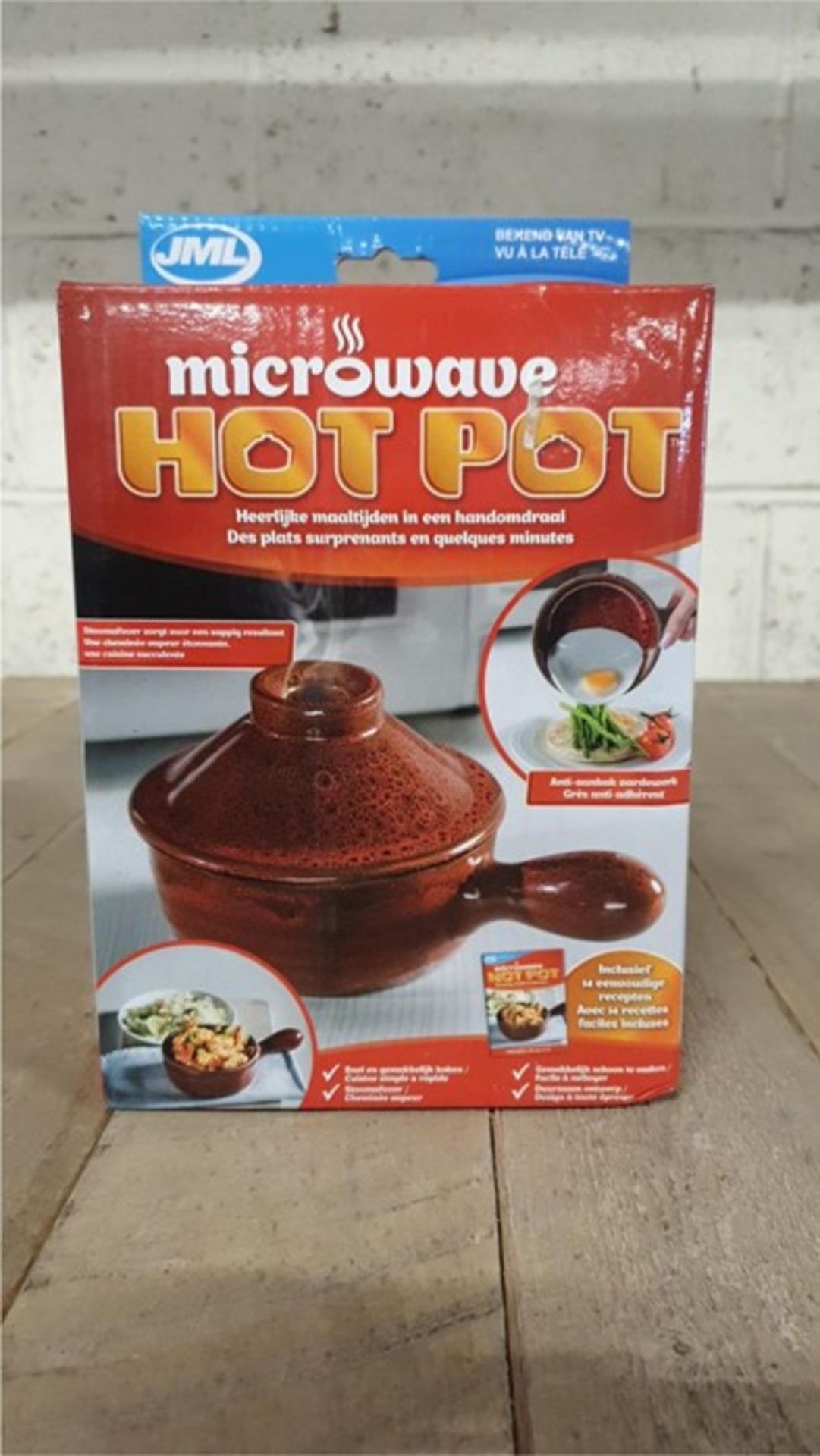 1 BOXED JML MICROWAVE HOTPOT CERAMIC POT (VIEWING HIGHLY RECOMMENDED)