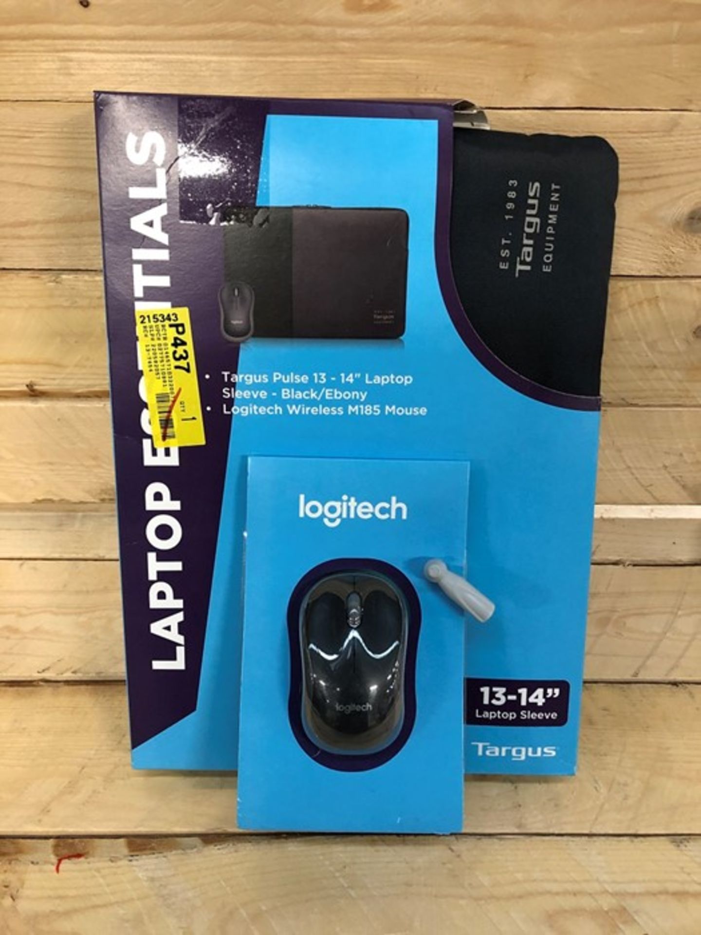 1 BOXED LOGITECH TARGUS 13-14' TABLET CASE AND MOUSE / RRP £20.00 / BL 5343 (VIEWING HIGHLY