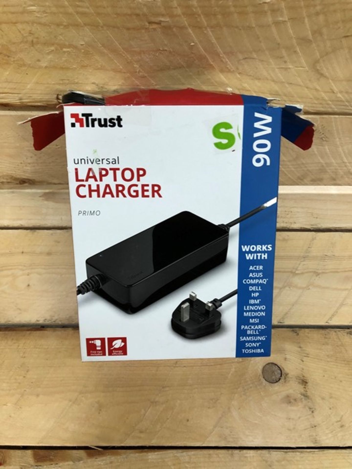 1 BOXED TRUST PRIMO 90W UNIVERSAL LAPTOP CHARGER / RRP £26.49 / BL 5343 (VIEWING HIGHLY