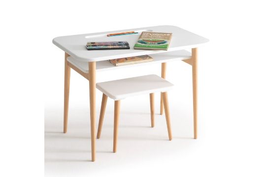 1 Grade A Boxed La Redoute Jimi Childs Desk With Bench In White