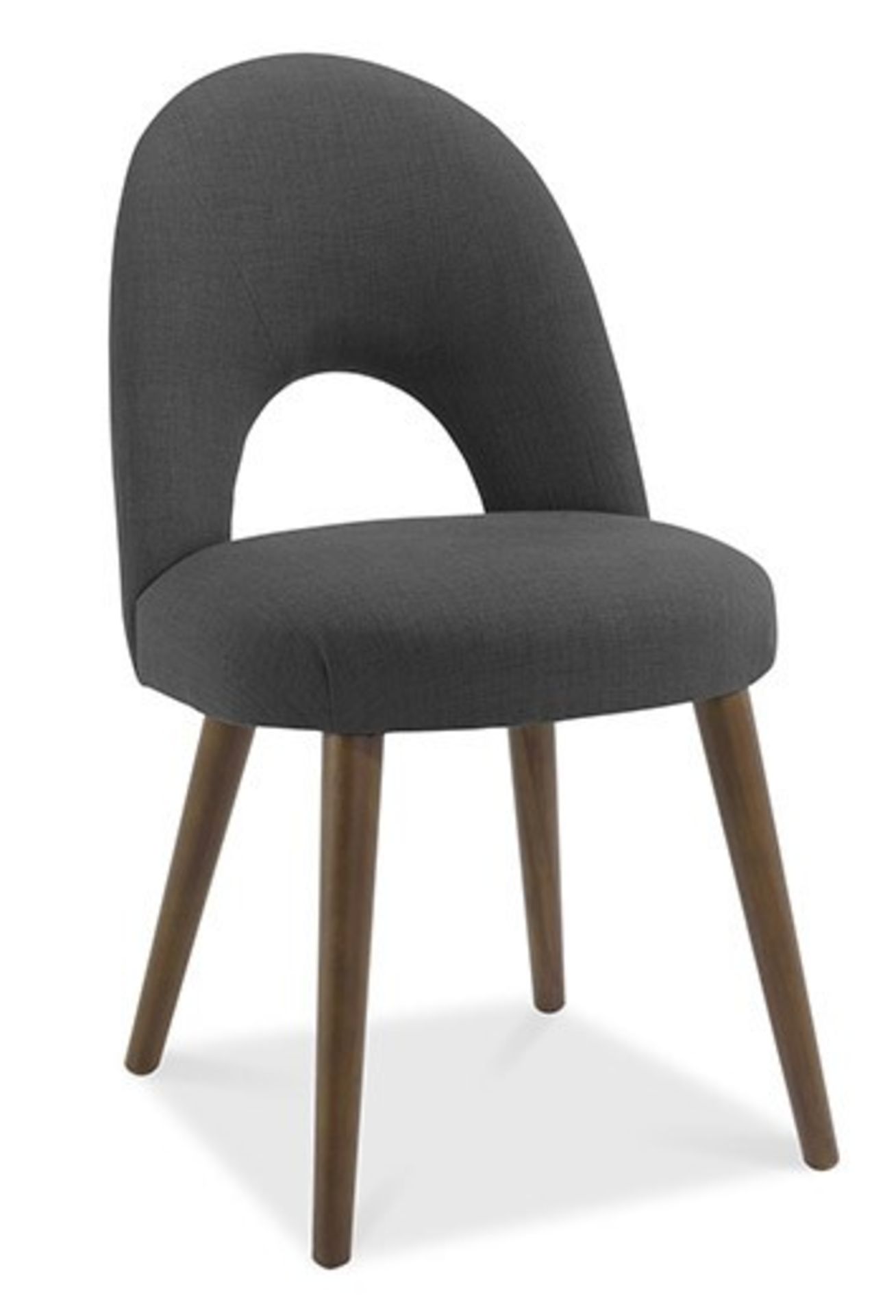 1 GRADE A BOXED INTERWOOD OSLO ARM CHAIR IN CHARCOAL / RRP £198.00 (VIEWING HIGHLY RECOMMENDED)