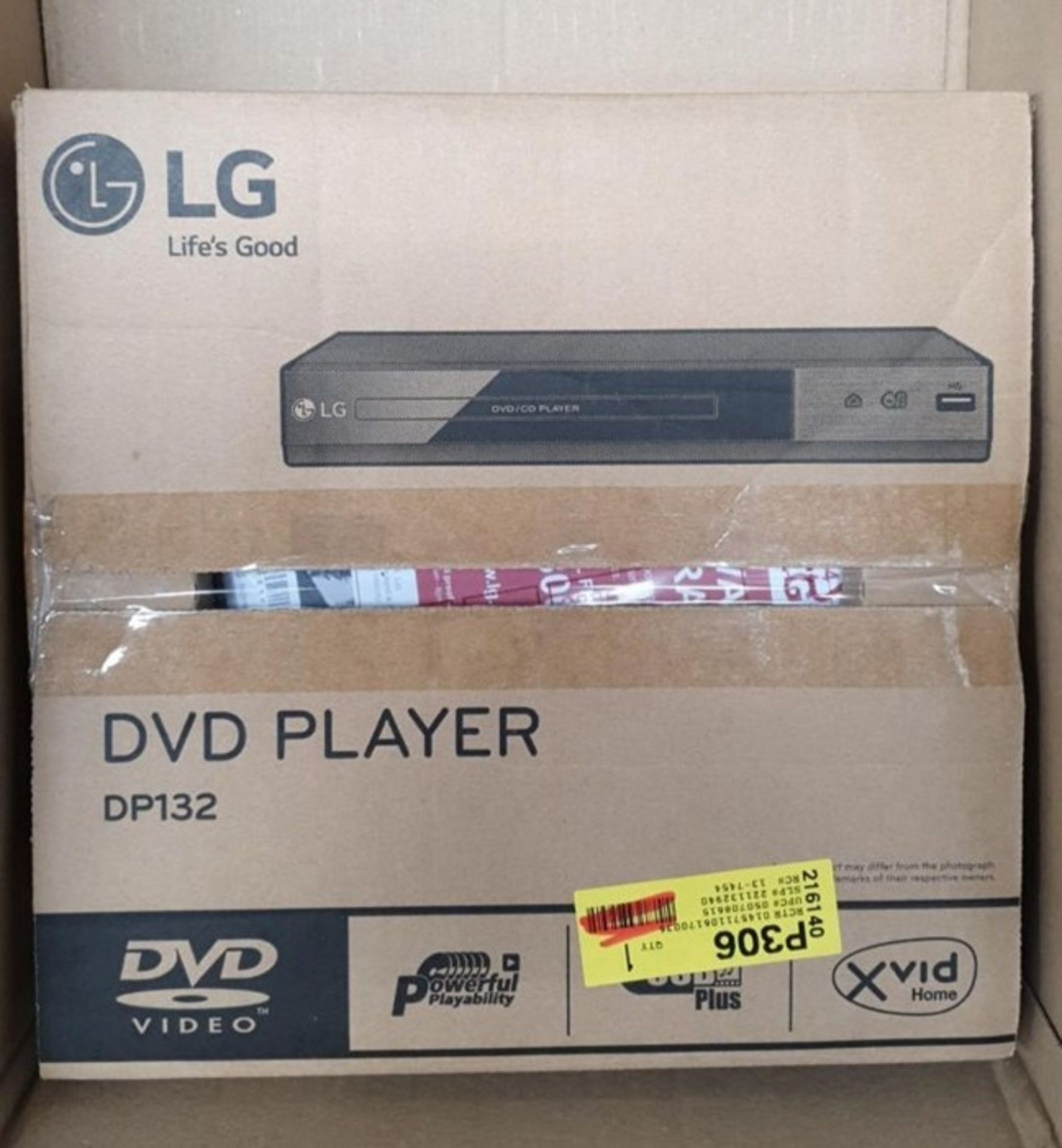 1 BOXED LG BLU-RAY DISC AND DVD PLAYER - BP250 - BL 6140 / RRP £55.00 (VIEWING HIGHLY RECOMMENDED)