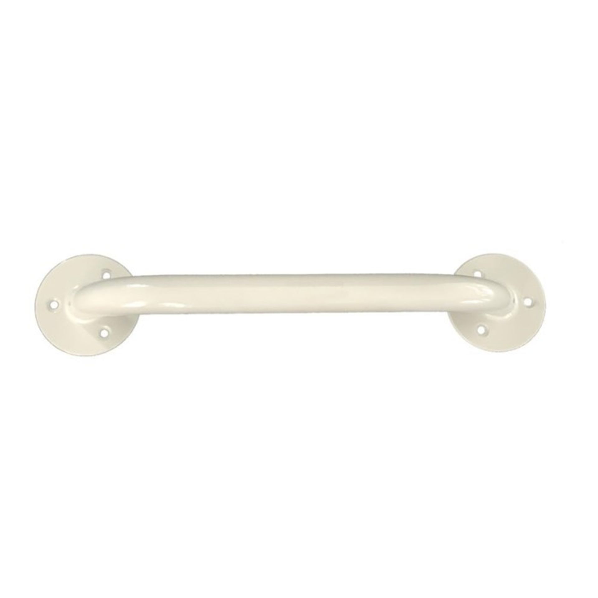ME: 1 LOT TO CONTAIN 2 POWDER COATED STEAL GRAB RAILS IN WHITE / 300MM / RRP £32.00 (VIEWING