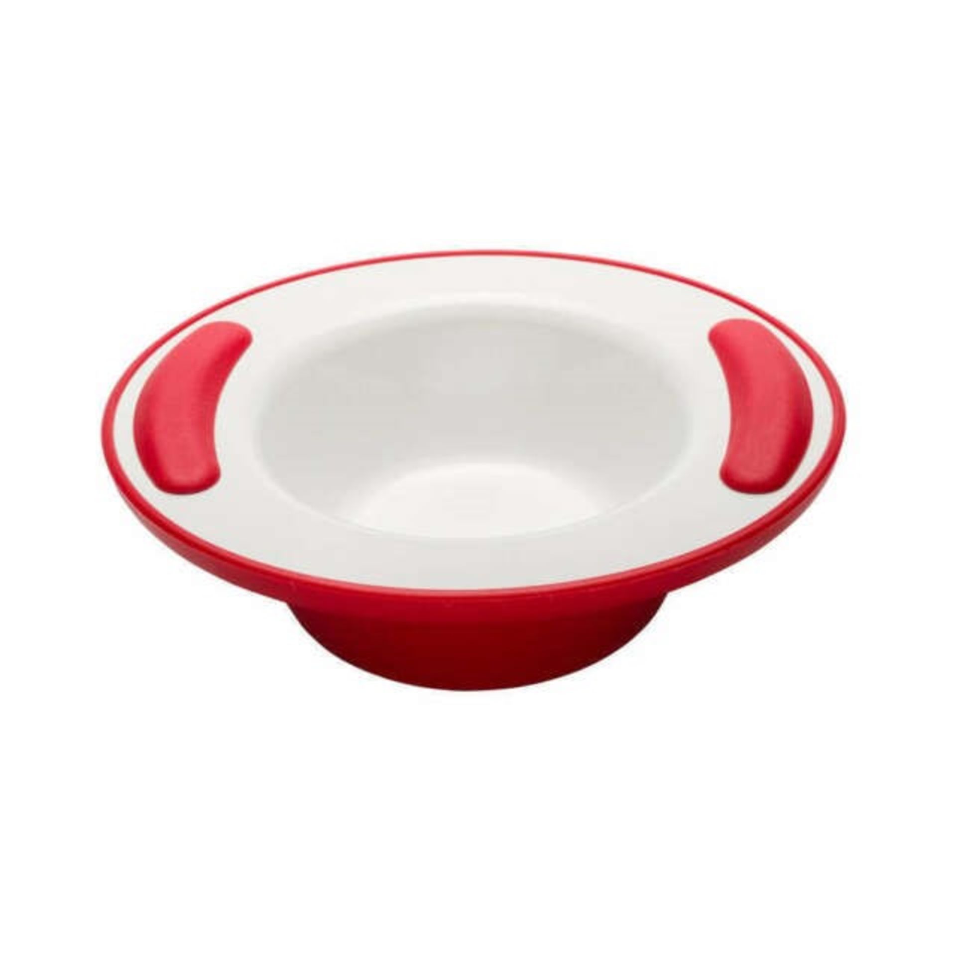 ME : 1 LOT TO CONTAIN 2 SOFT GRIP KEEP WARM THERMO BOWLS - RED / RRP £33.50 (VIEWING HIGHLY
