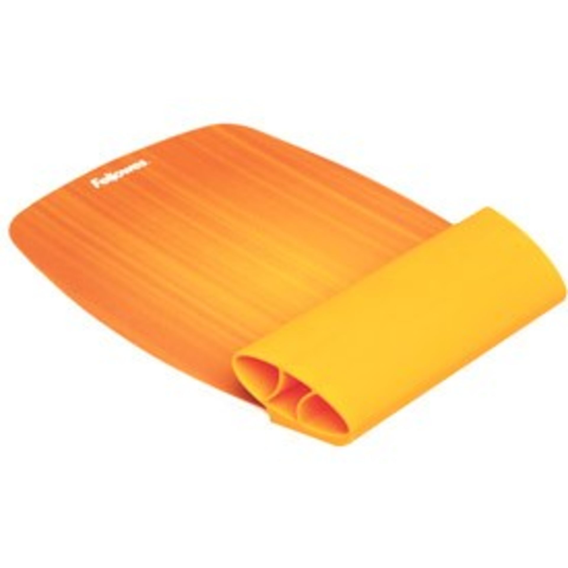 1 LOT TO CONTAIN 2 AS NEW FELLOWES WRIST ROCKER - SUNSET ORANGE / RRP £36.82 (VIEWING HIGHLY