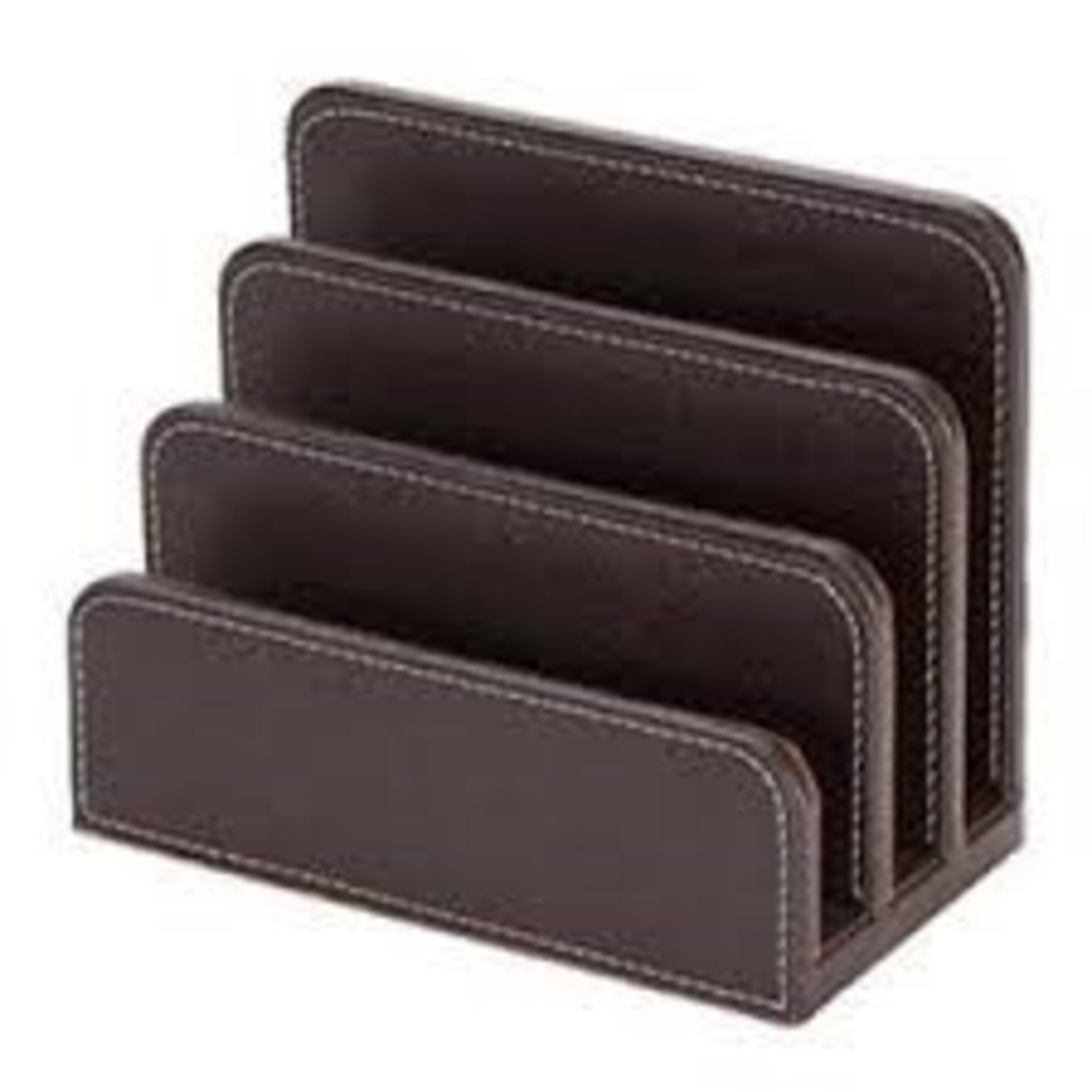 1 OSCO LEATHER LETTER HOLDER - BROWN / PN - NPN / RRP £8.99 (VIEWING HIGHLY RECOMMENDED)