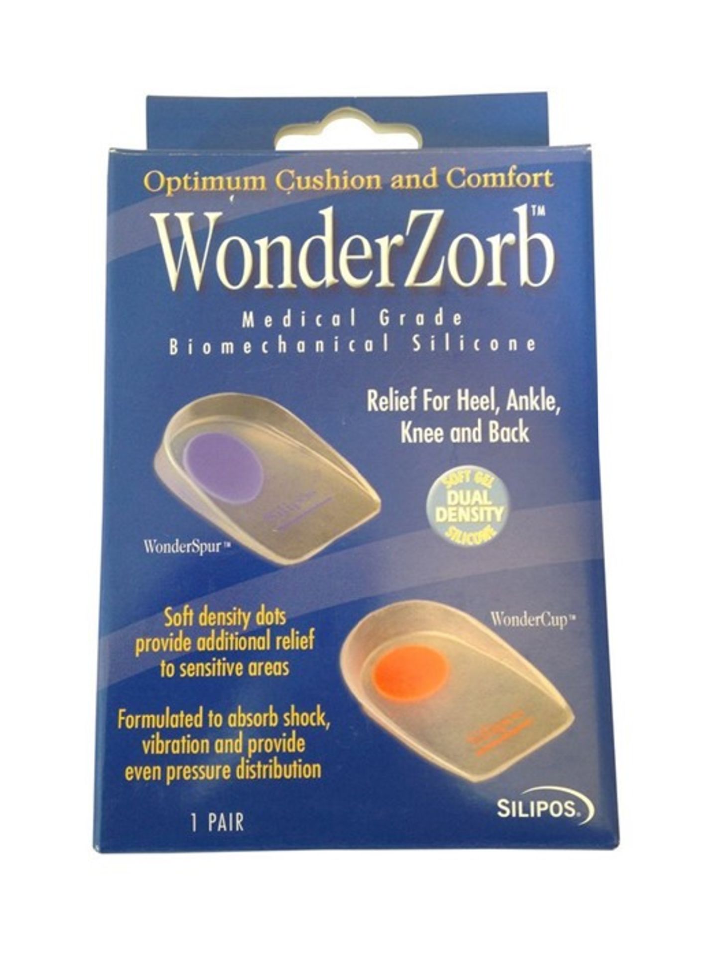 ME : 1 LOT TO CONTAIN 2 BOXES OF SILIPOS WONDERZORB WONDERSPUR / EACH BOX CONTAINS 1 PAIR / RRP £