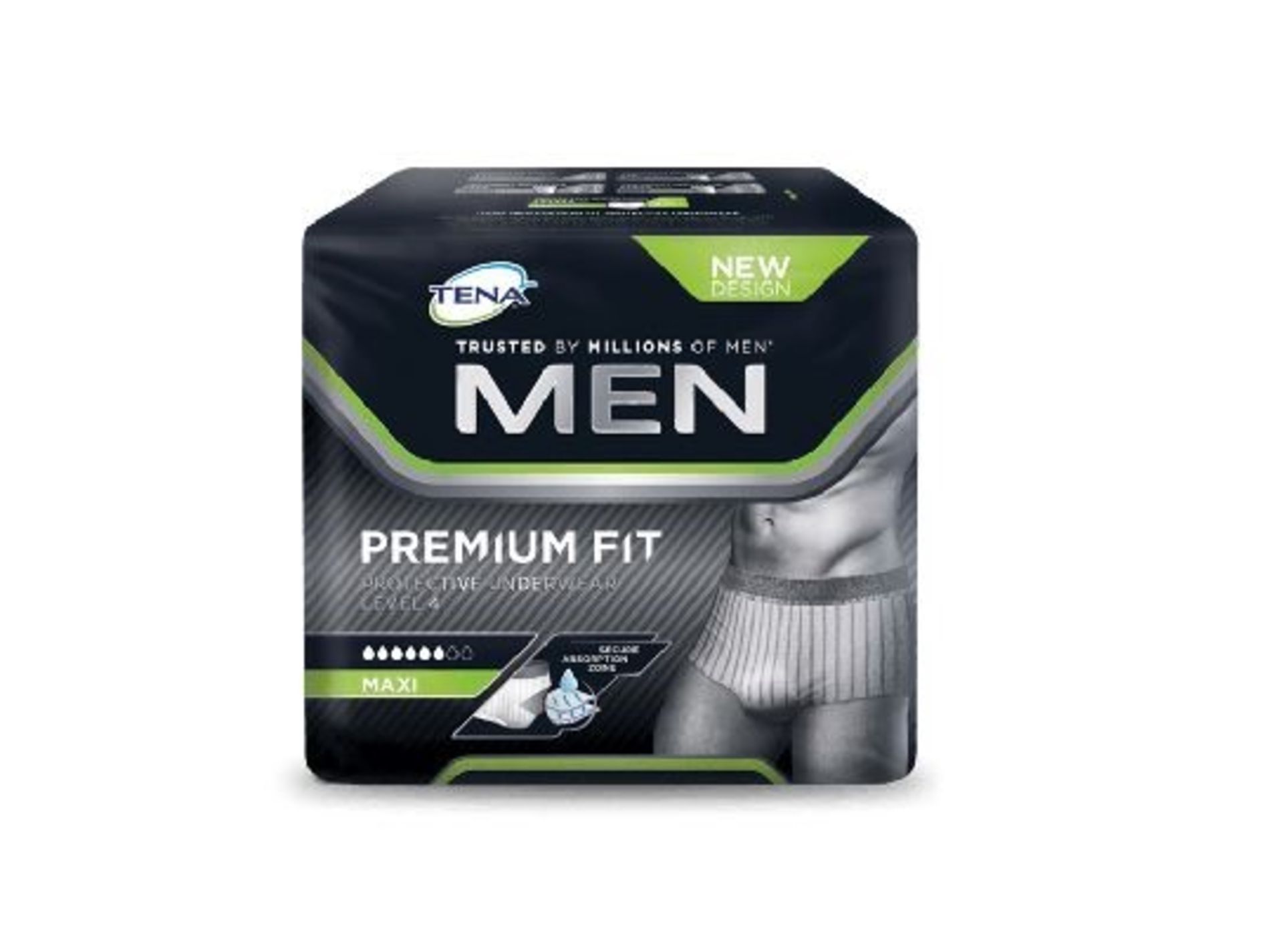 ME : 1 LOT TO CONTAIN 48 TENA MEN PREMIUM FIT LEVEL 4 PADS - SIZE LARGE / QTY 2 BOXES WITH 3 PACKS