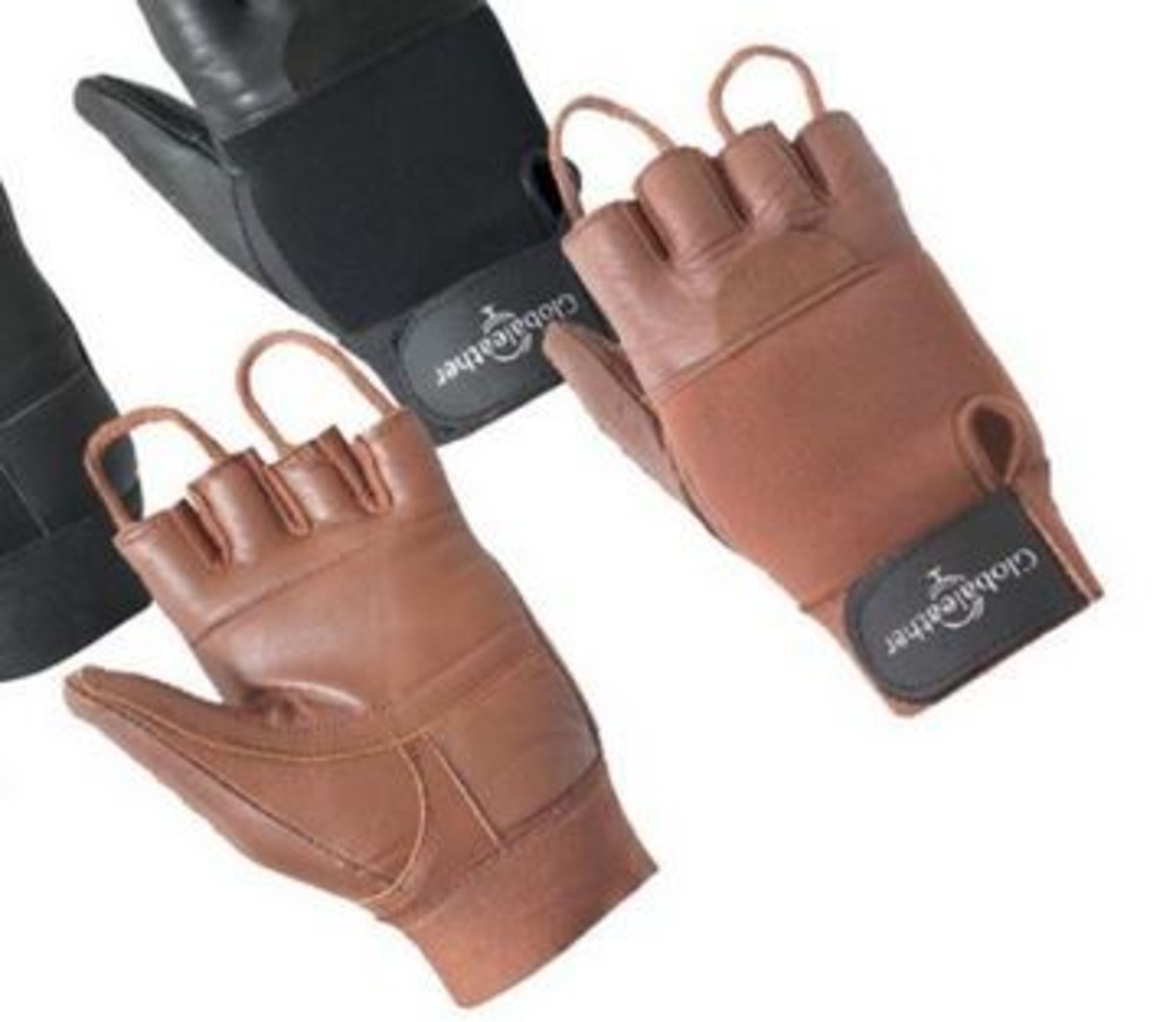 ME : 1 AS NEW PAIR OF GLOBALLEATHER WHEELCHAIR GLOVES - SIZE SMALL IN BROWN / RRP £28.74 (VIEWING