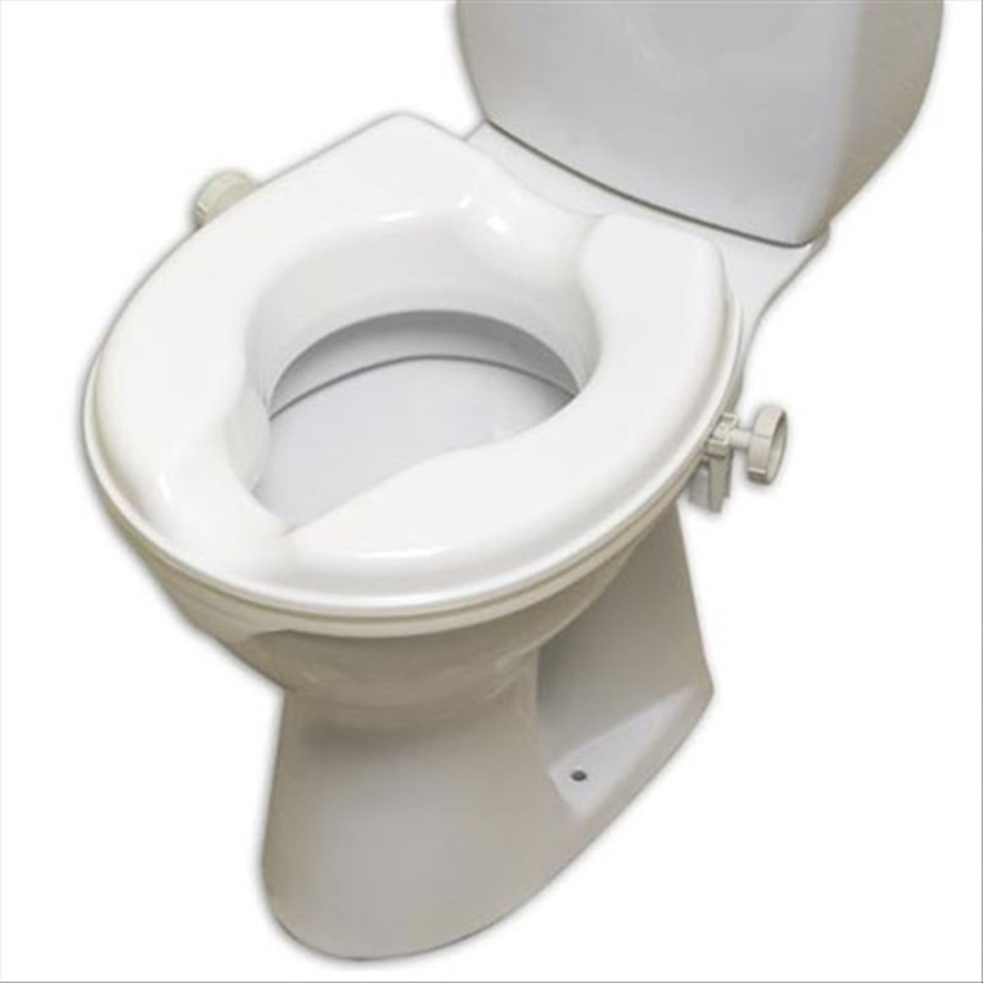 ME: 1 LOT TO CONTAIN 5 AS NEW LINTON PLUS RASIED TOILET SEAT 2" / RRP £114.95 (VIEWING HIGHLY