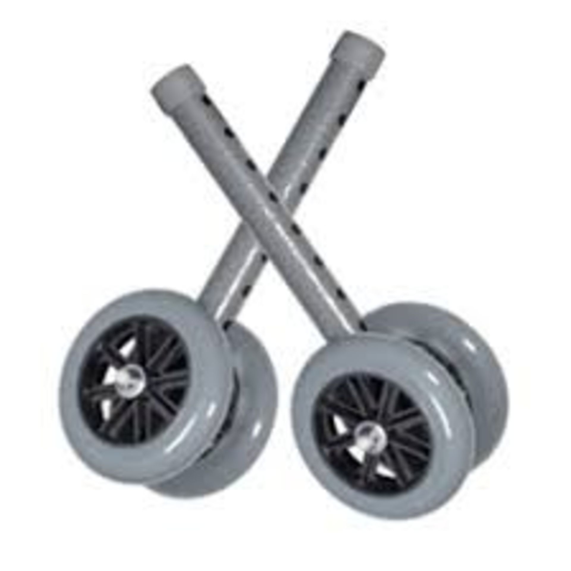 ME : 1 LOT TO CONTAIN 10 PAIRS OF WHEELS FOR EXTRA HEAVY DUTY FOLDING WALKER / RRP £360.00 (