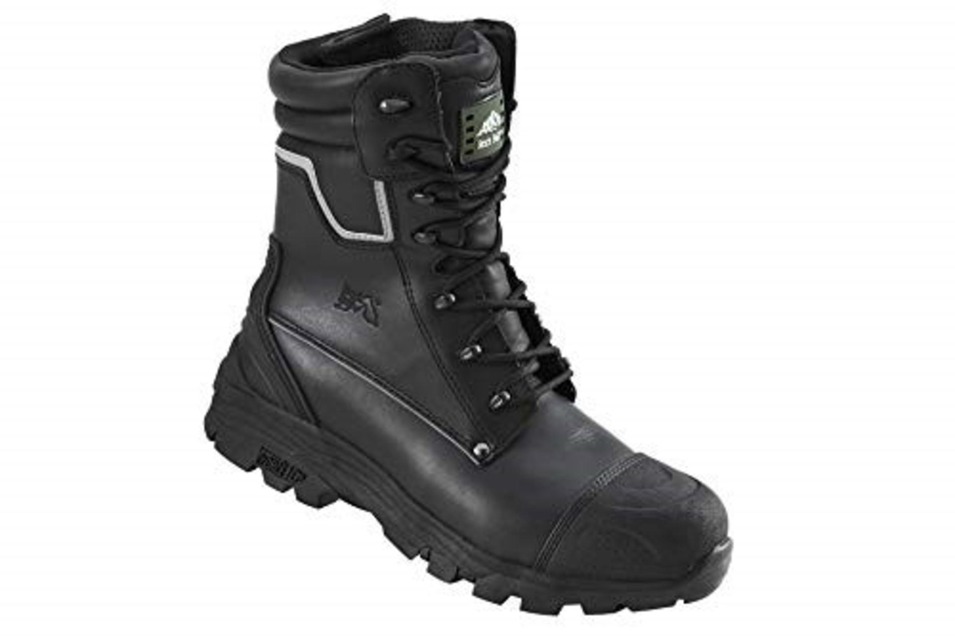 1 AS NEW BOXED ROCK FALL TUNGSTEN SAFETY BOOTS IN BLACK - RF15 / SIZE - 13 / PN - 549 / RRP £60.