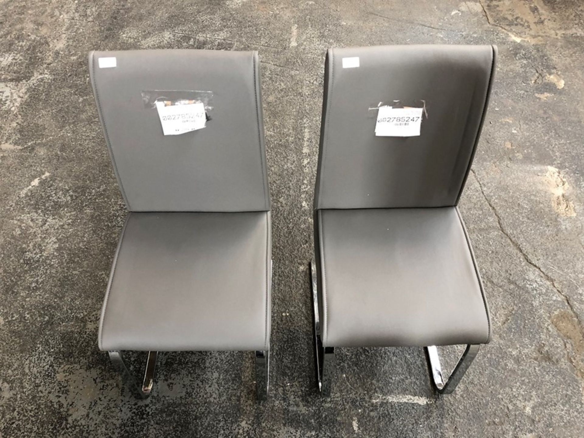 2 X JOHN LEWIS RONSON CHAIRS IN GREY