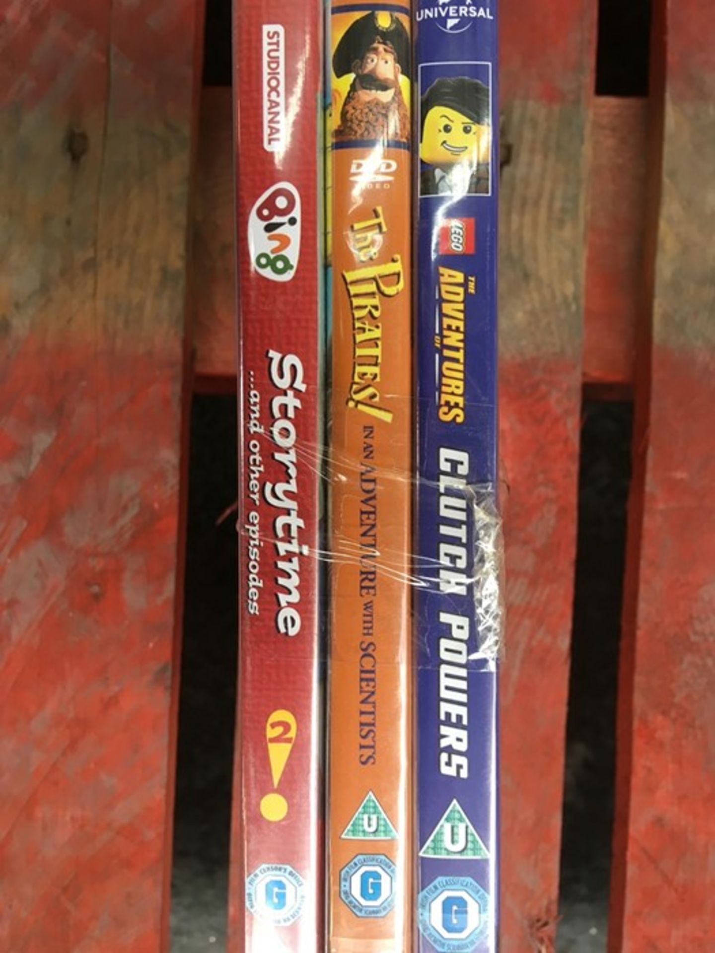 1 LOT TO CONTAIN 3 FILMS / INCLUDING BING STORYTIME AND OTHER EPISODES, THE PIRATES IT AN
