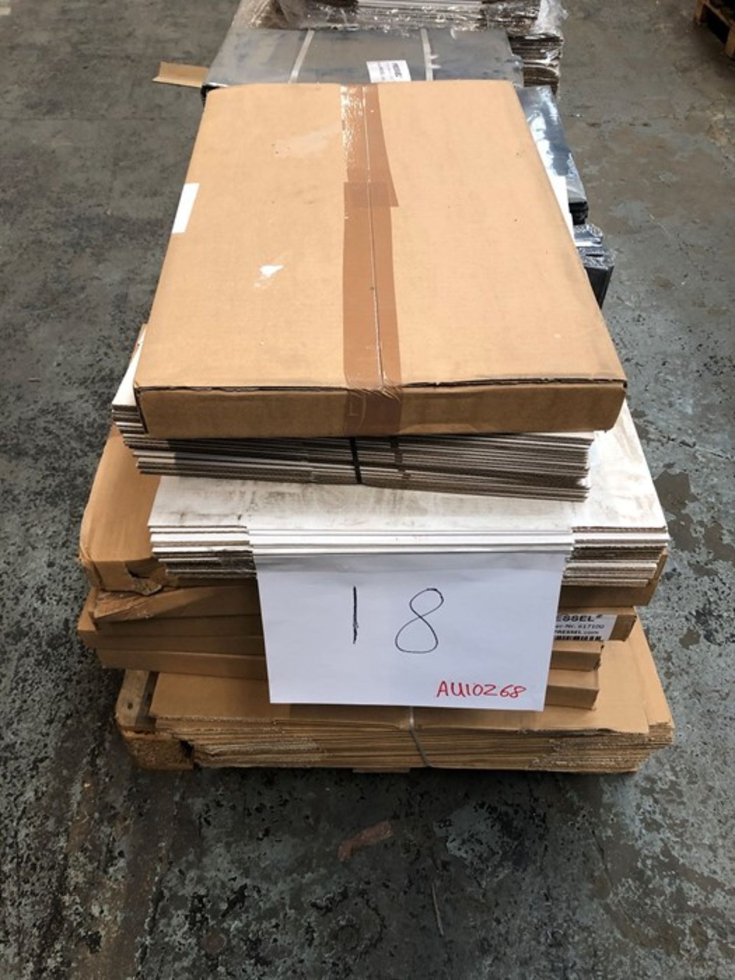 1 LOT TO CONTAIN ASSORTED CARDBOARD BOXES / PN - NPN (PUBLIC VIEWING AVAILABLE)