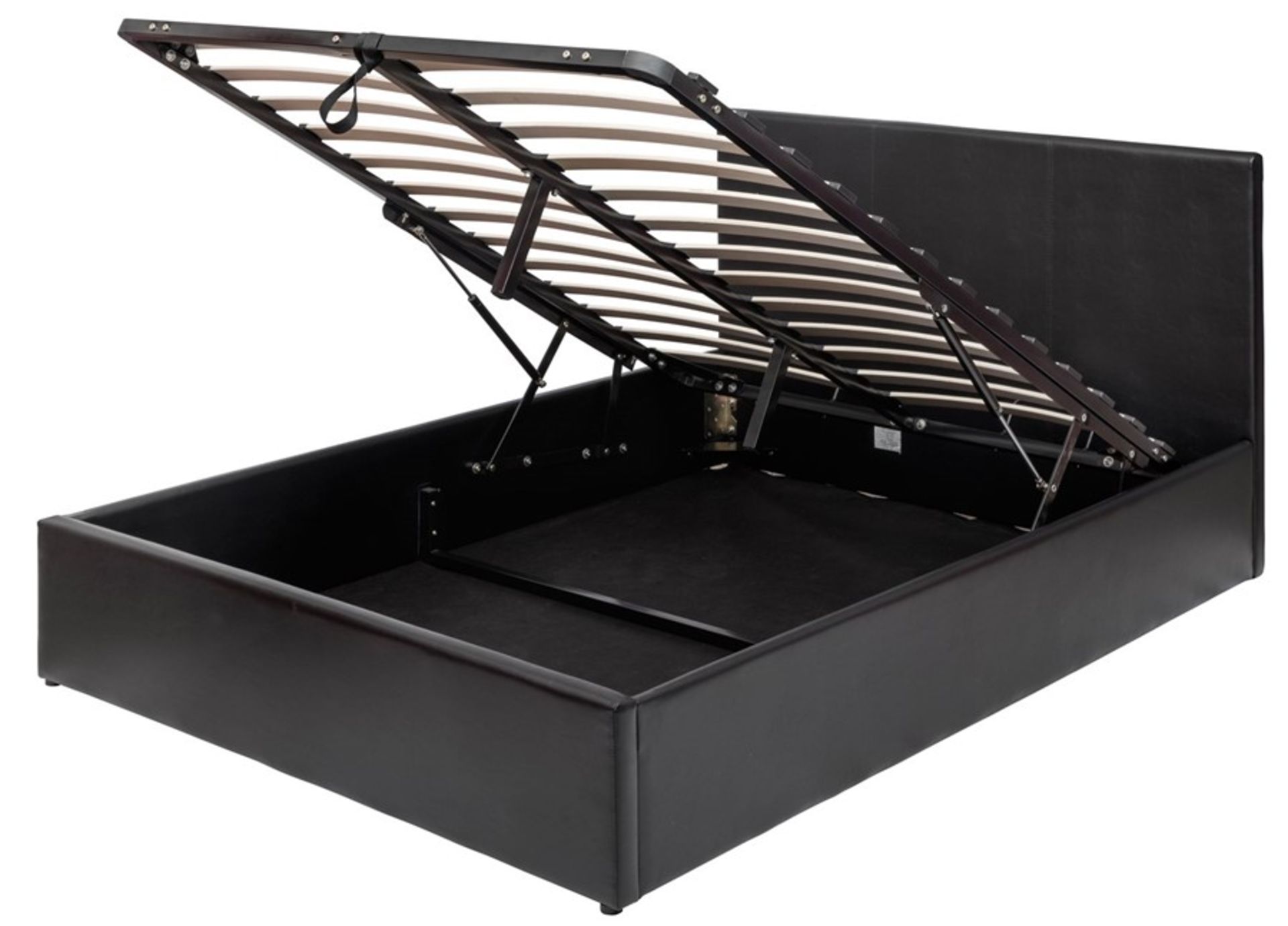 1 BOXED BOSTON 4FT OTTOMAN BED IN BLACK (PUBLIC VIEWING AVAILABLE)