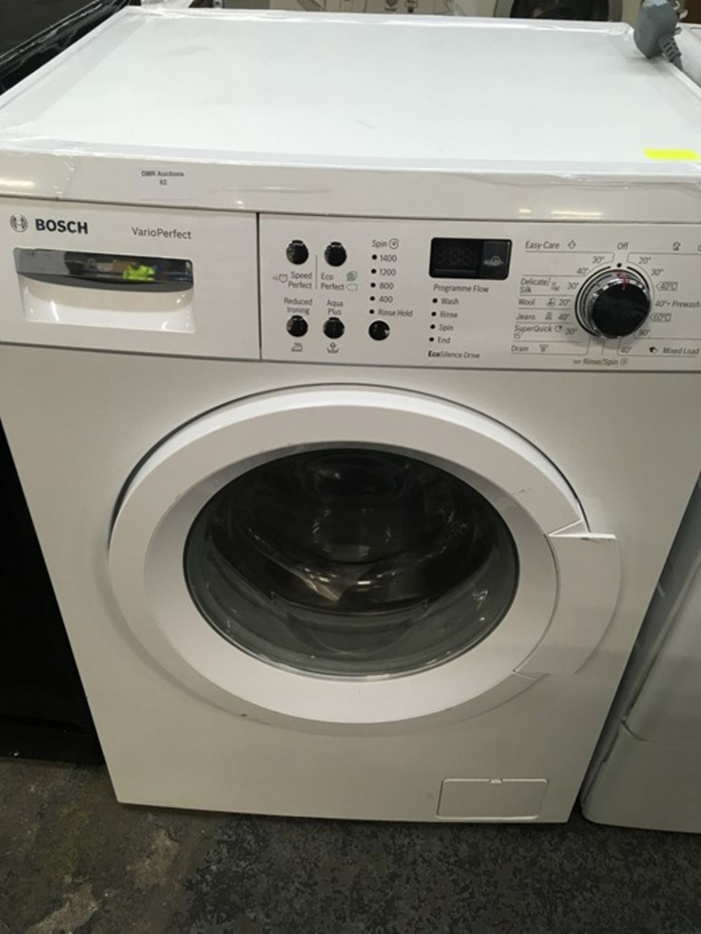 1 BOSCH WAQ283S1GB SERIE 6 WASHING MACHINE / COLOUR: WHITE / RRP £349.00 (PUBLIC VIEWING AVAILABLE)