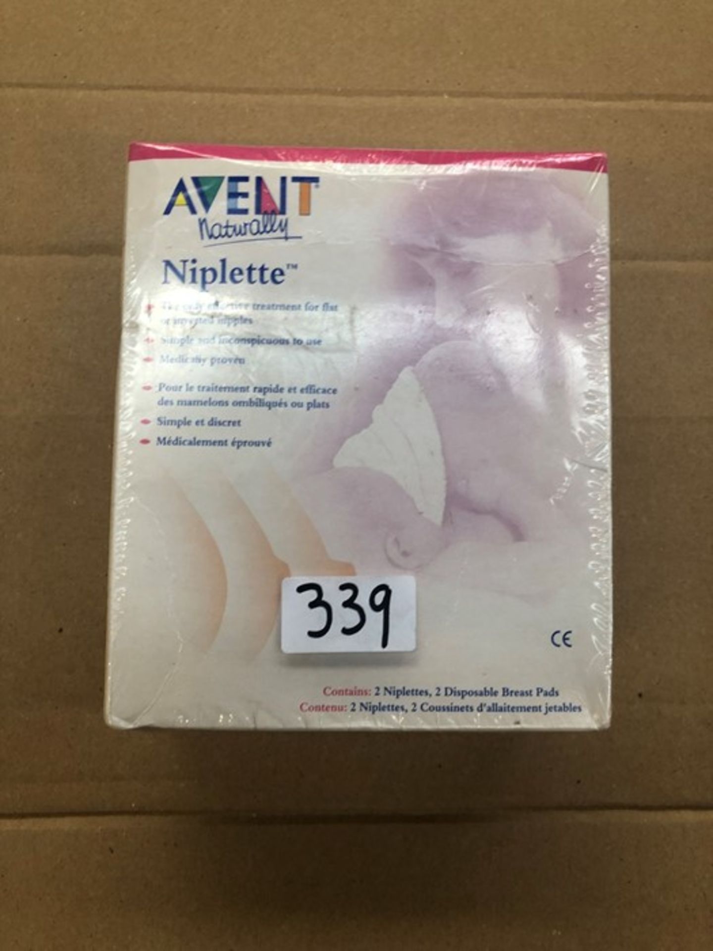 1 BOXED AVENT NATURALLY NIPLETTE (PUBLIC VIEWING AVAILABLE)