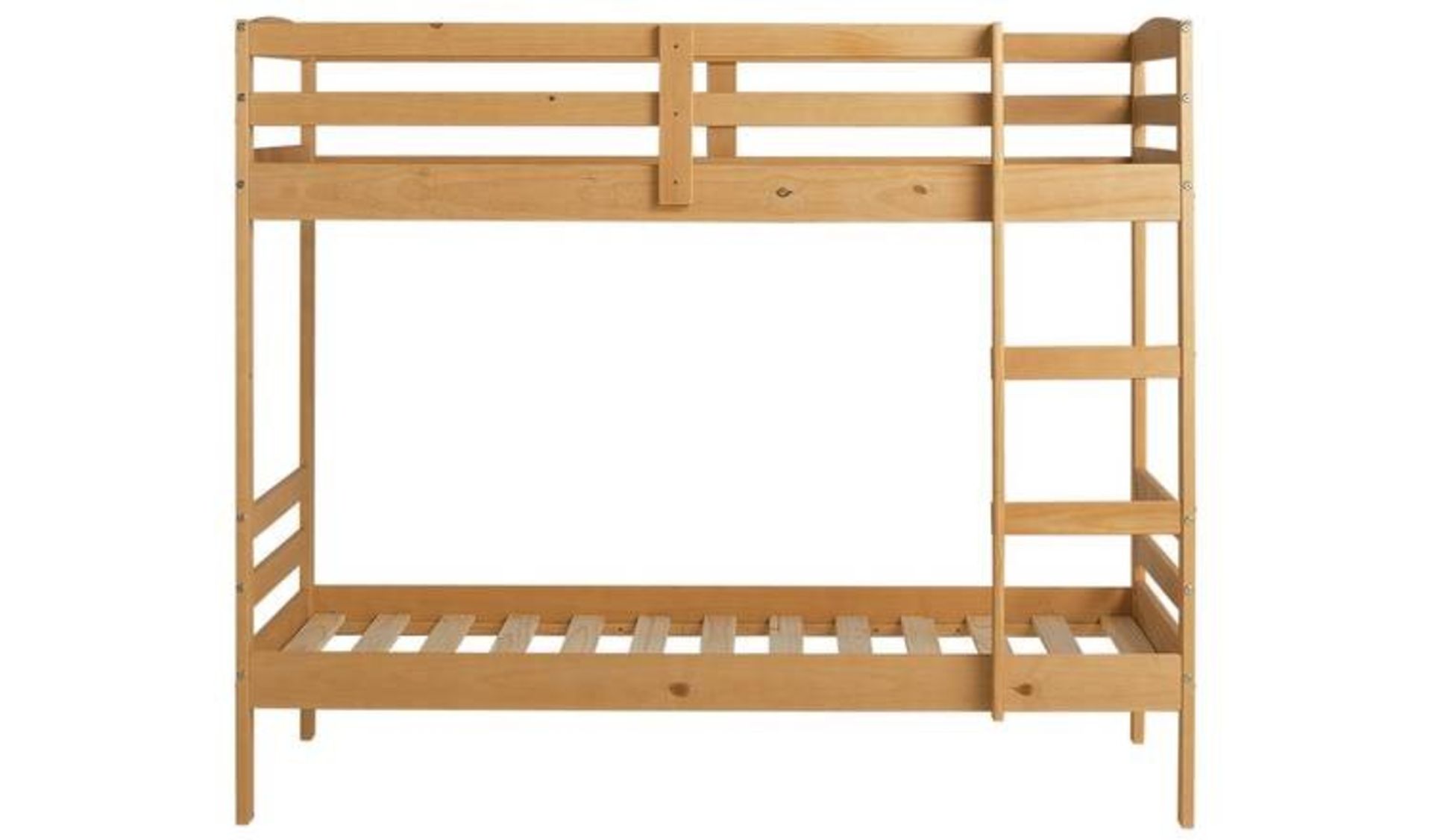 1 BOXED ARGOS HOME JOSIE 3FT BUNK BED FRAME IN NATURAL FINISH (PUBLIC VIEWING AVAILABLE)