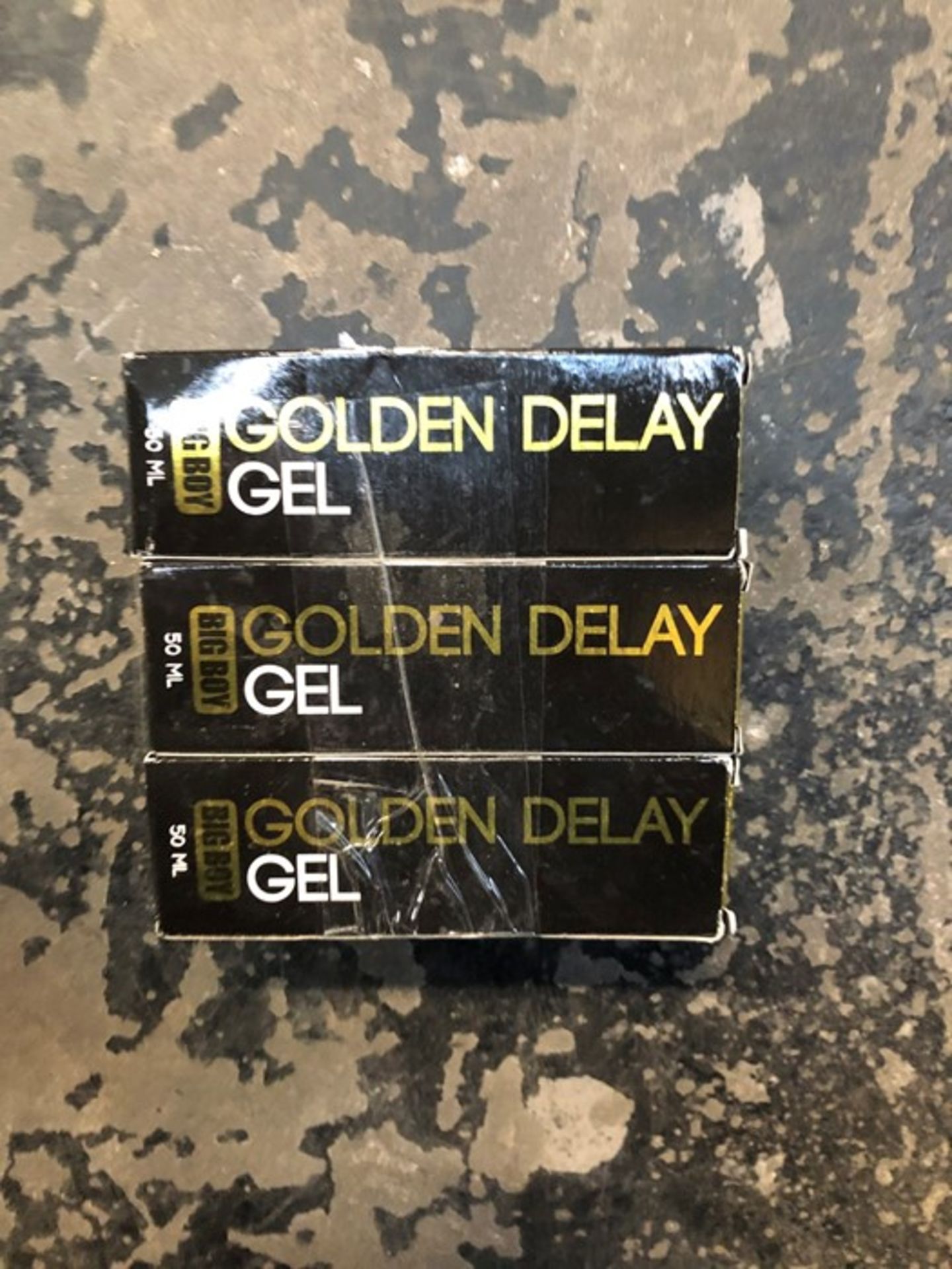 1 LOT TO CONTAIN 3 BOXED BIG BOY GOLDEN DELAY GEL / RRP £25.53 (PUBLIC VIEWING AVAILABLE)