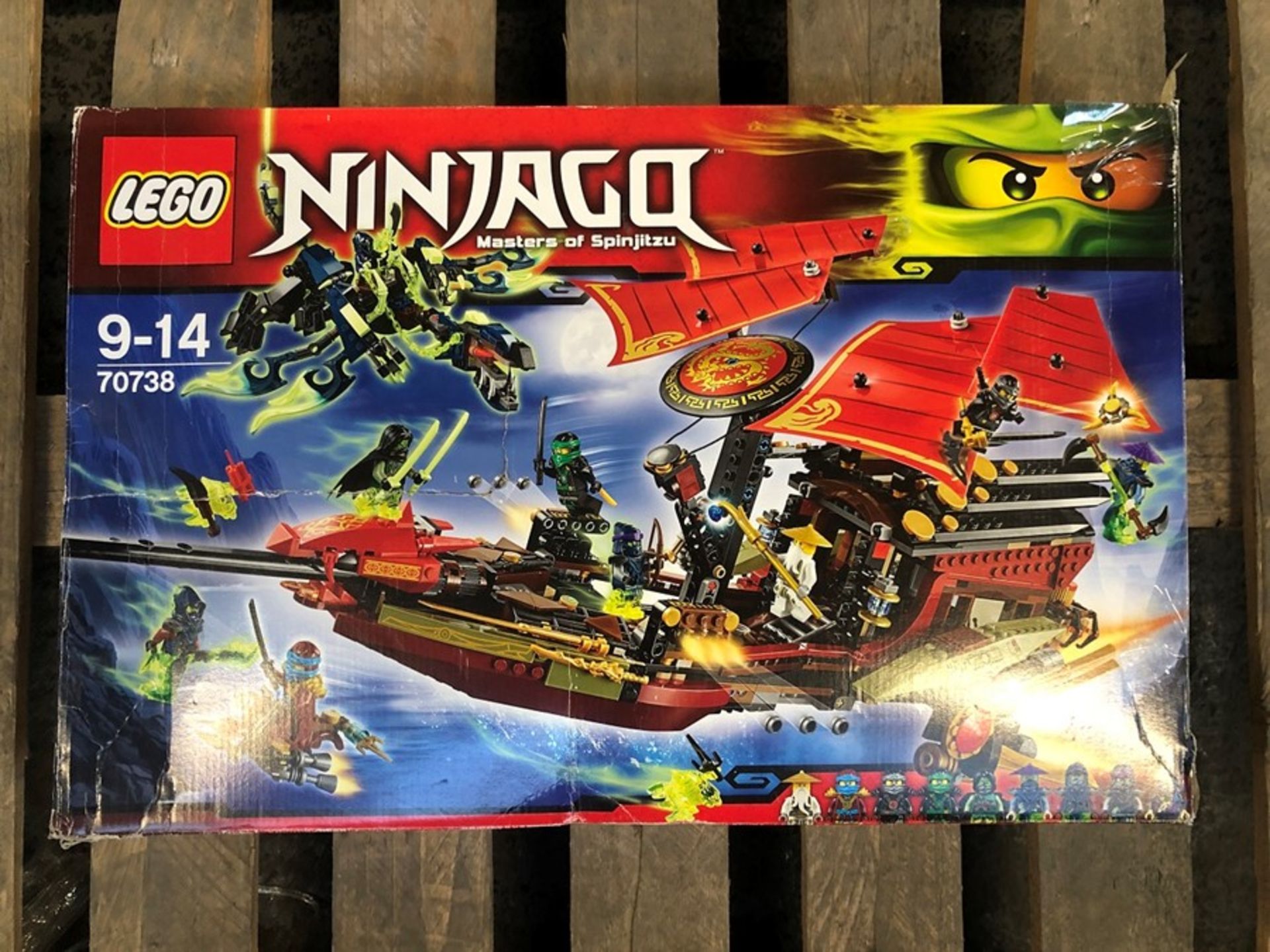 1 BOXED LEGO NINJAGO MASTERS OF SPINJITZU SET 70738 FINAL FLIGHT OF DESTINYS BOUNTY / RRP £148.80 (