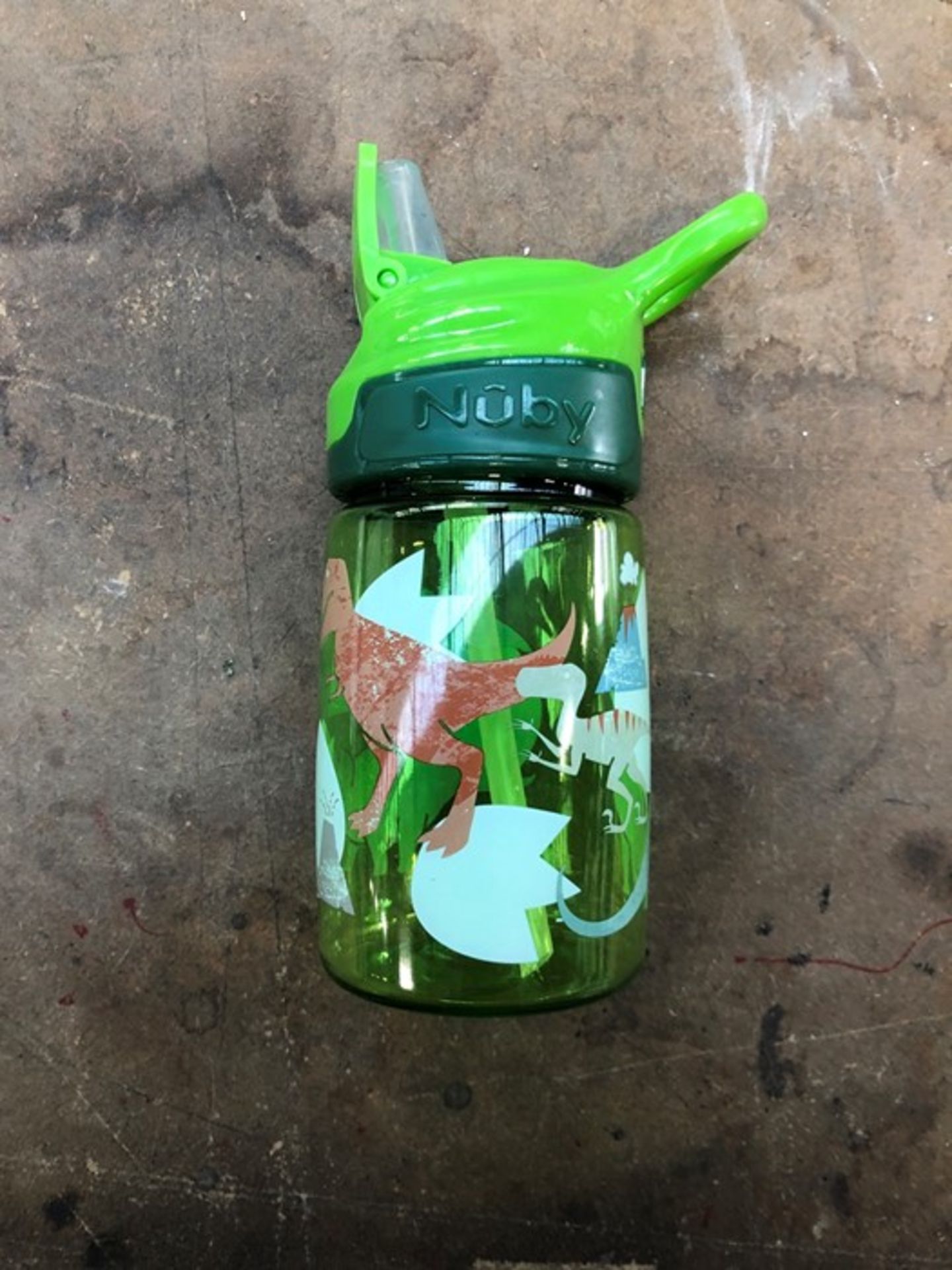 1 GREEN PLASTIC NUBY BOTTLE (PUBLIC VIEWING AVAILABLE)