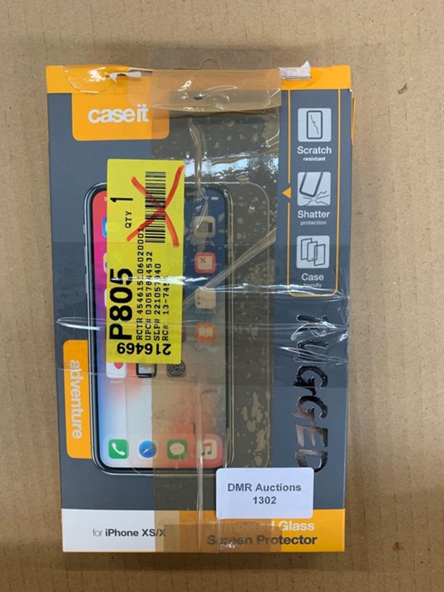 2 BOXED CASEIT TEMPERED GLASS SCREEN PROTECTOR / BL - 6482 (PUBLIC VIEWING AVAILABLE)