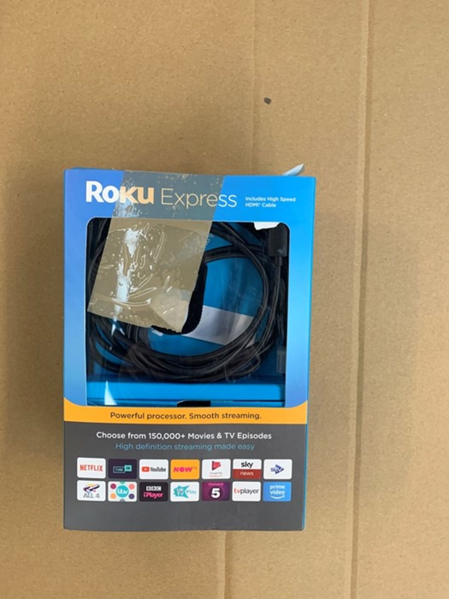 1 BOXED ROKU EXPRESS STREAMING STICK / BL - 6416 (PUBLIC VIEWING AVAILABLE)