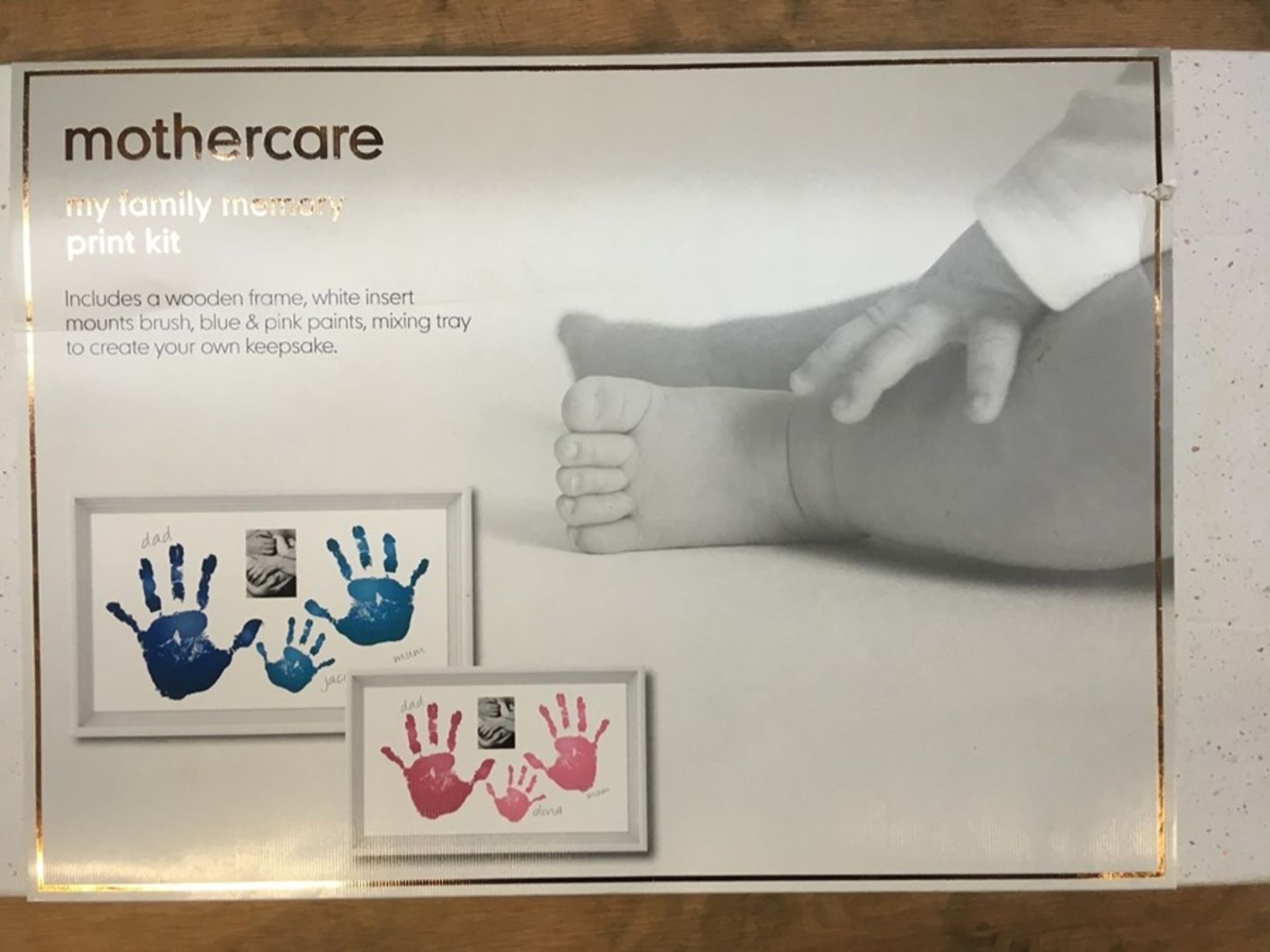 1 BOXED MOTHERCARE MY FAMILY MEMORY IMPRINT KIT / RRP £26.00 (PUBLIC VIEWING AVAILABLE)