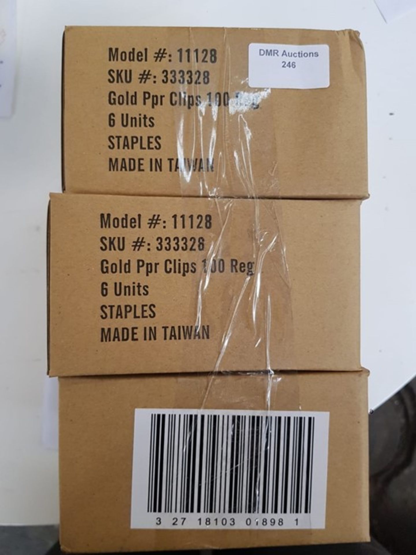 1 LOT TO CONTAIN 6 BOXES OF GOLD PPR CLIPS / RRP £30.00 (PUBLIC VIEWING AVAILABLE)