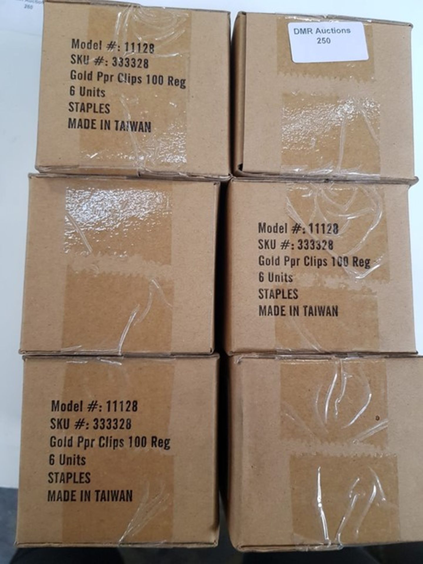 1 LOT TO CONTAIN 6 BOXES OF GOLD PPR CLIPS / RRP £30.00 (PUBLIC VIEWING AVAILABLE)