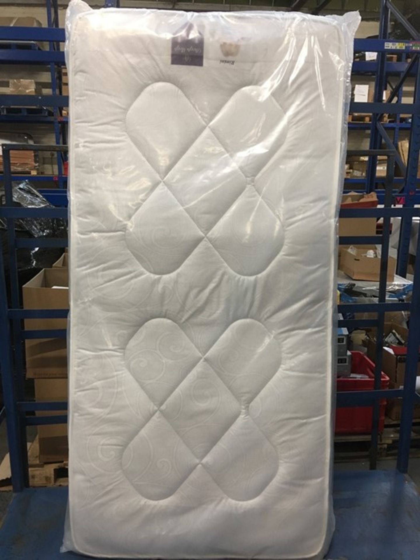 1 GRADE A BAGGED RIMINI DEEP SLEEP SINGLE POCKET SPRUNG MATTRESS (PUBLIC VIEWING AVAILABLE)