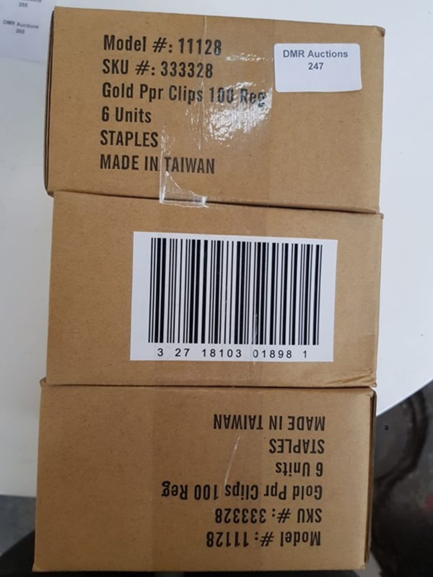 1 LOT TO CONTAIN 6 BOXES OF GOLD PPR CLIPS / RRP £30.00 (PUBLIC VIEWING AVAILABLE)