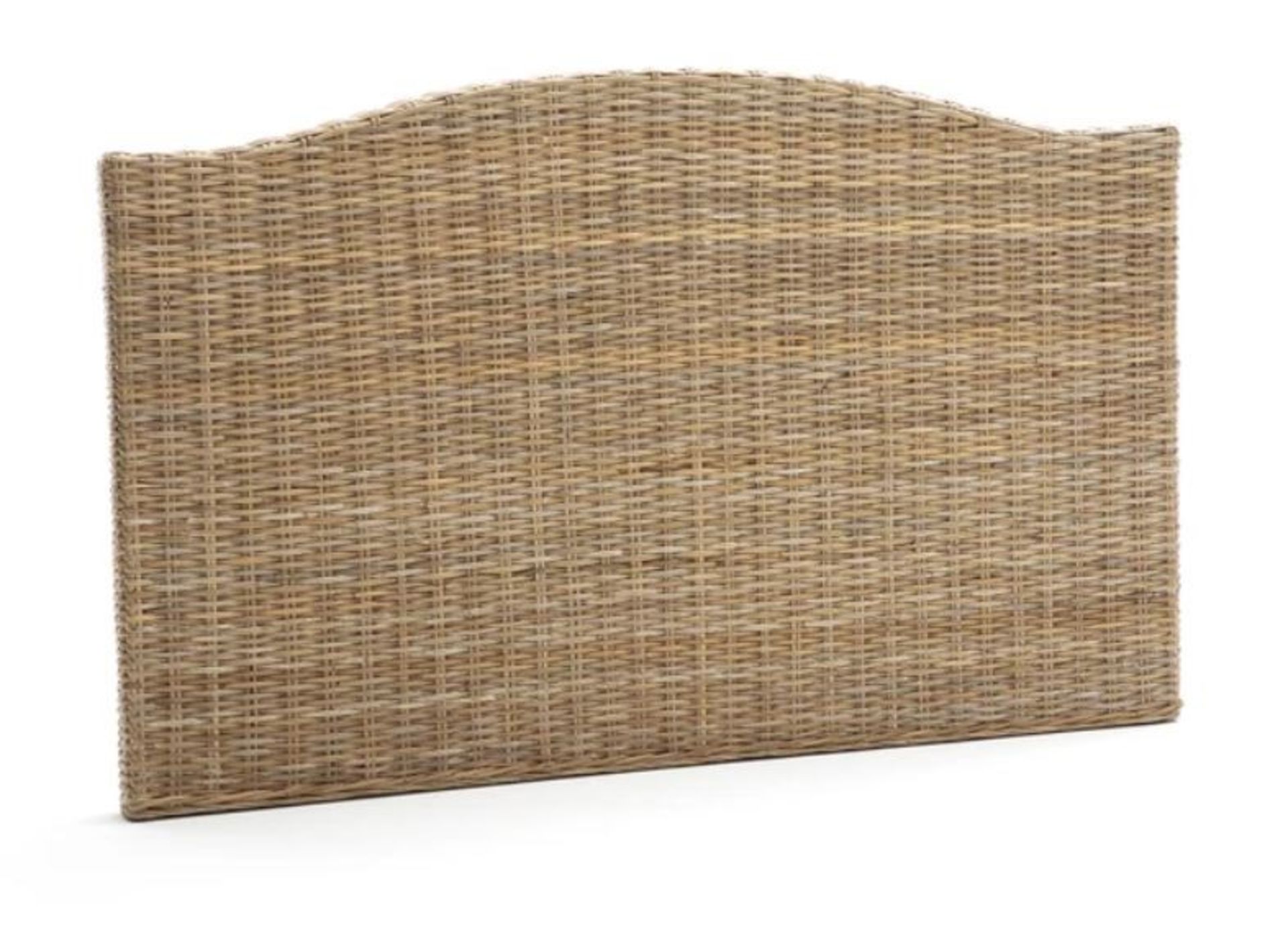 1 GRADE A BOXED LA REDOUTE MALU WICKER DOUBLE HEADBOARD / RRP £215.00 (PUBLIC VIEWING AVAILABLE)