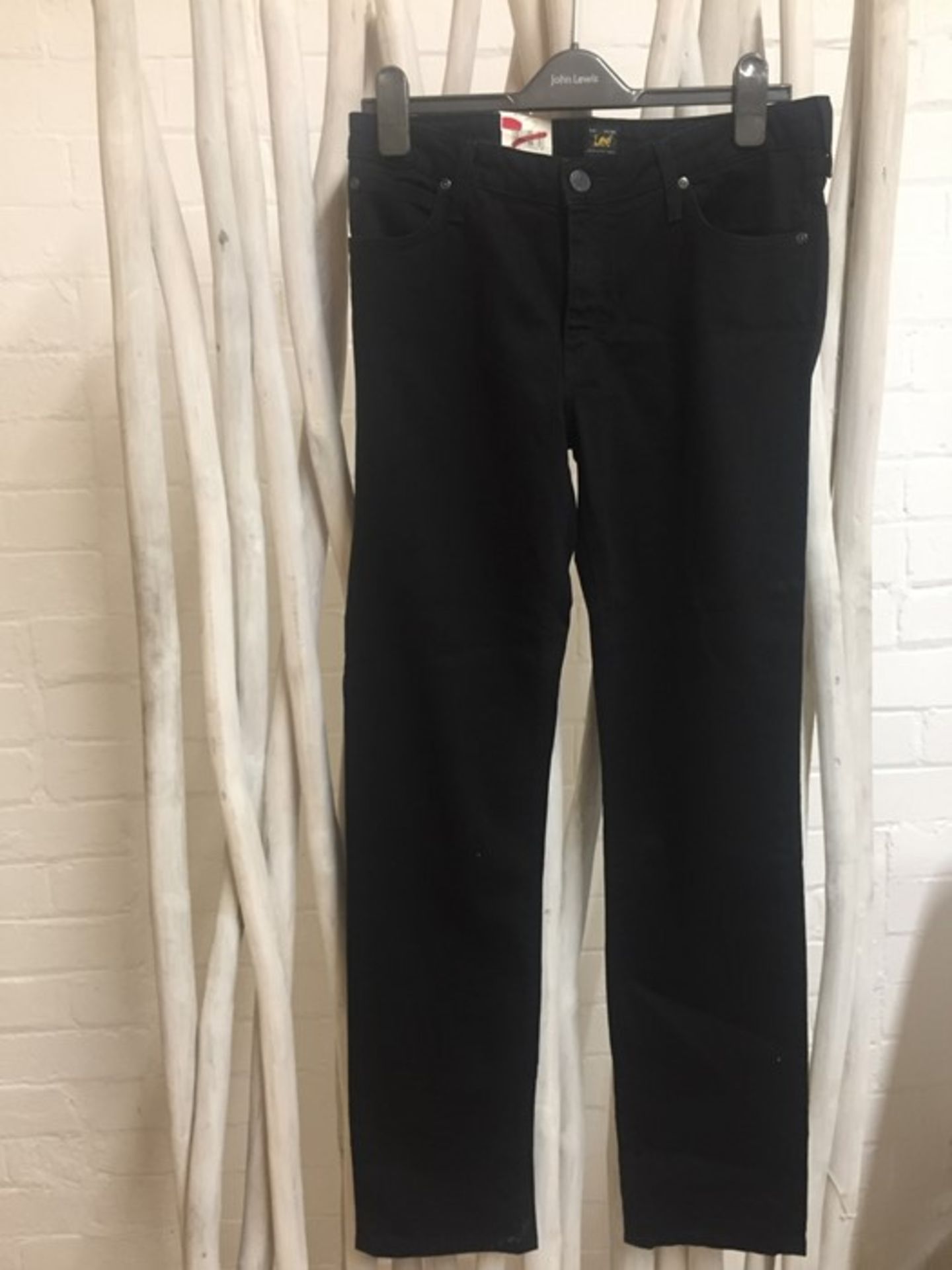1 LEE MARION STRAIGHT BLACK JEANS IN W31 L33 / RRP £75.00 (PUBLIC VIEWING AVAILABLE)