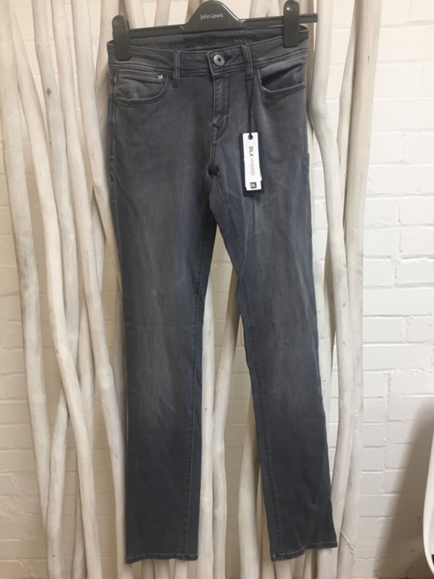 1 DL1961 COCO DLX HYBRID CURVY STRAIGHT GREY JEANS IN W25 / RRP £170.00 (PUBLIC VIEWING AVAILABLE)